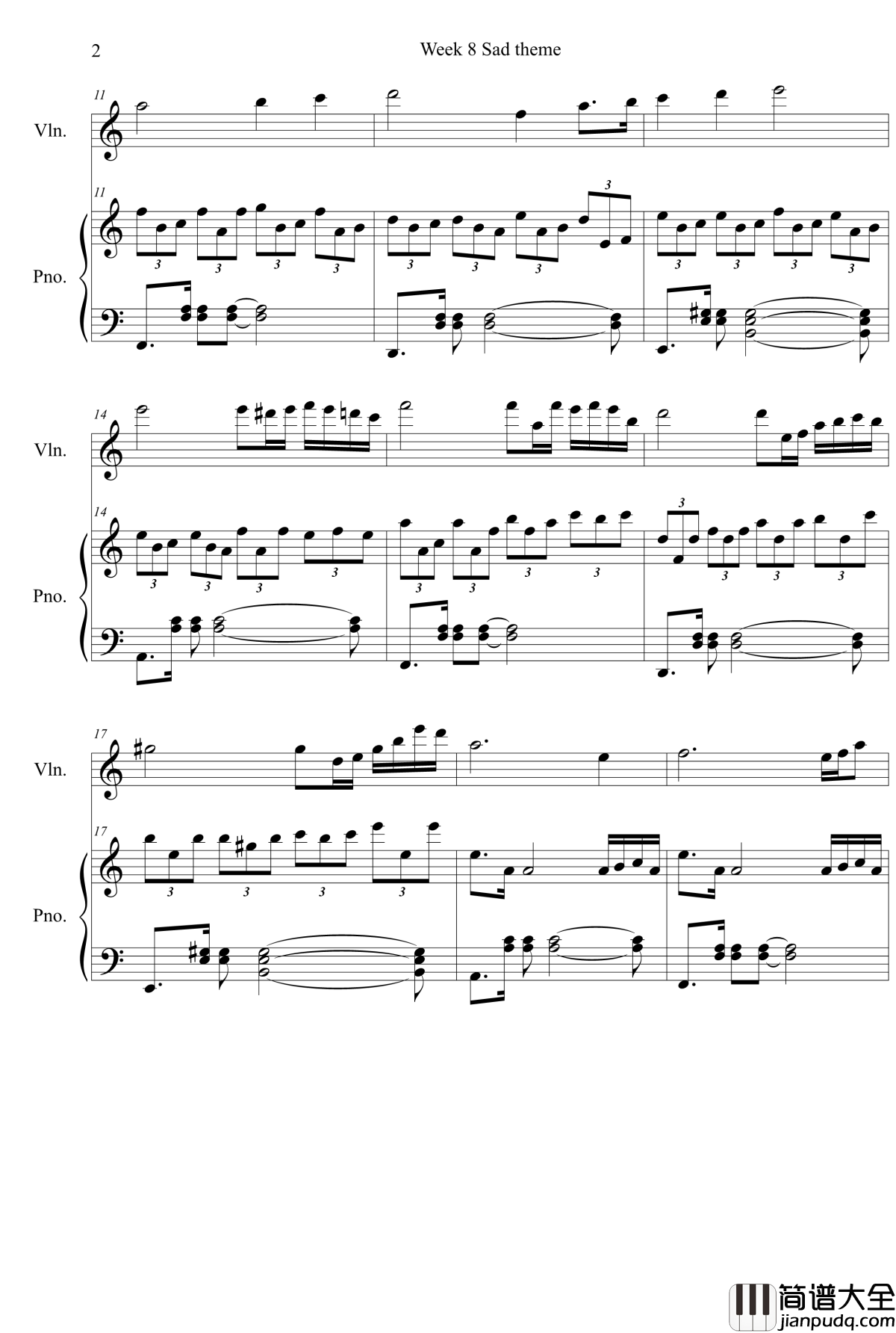 蓝山上的独舞钢琴谱_笑笑emily