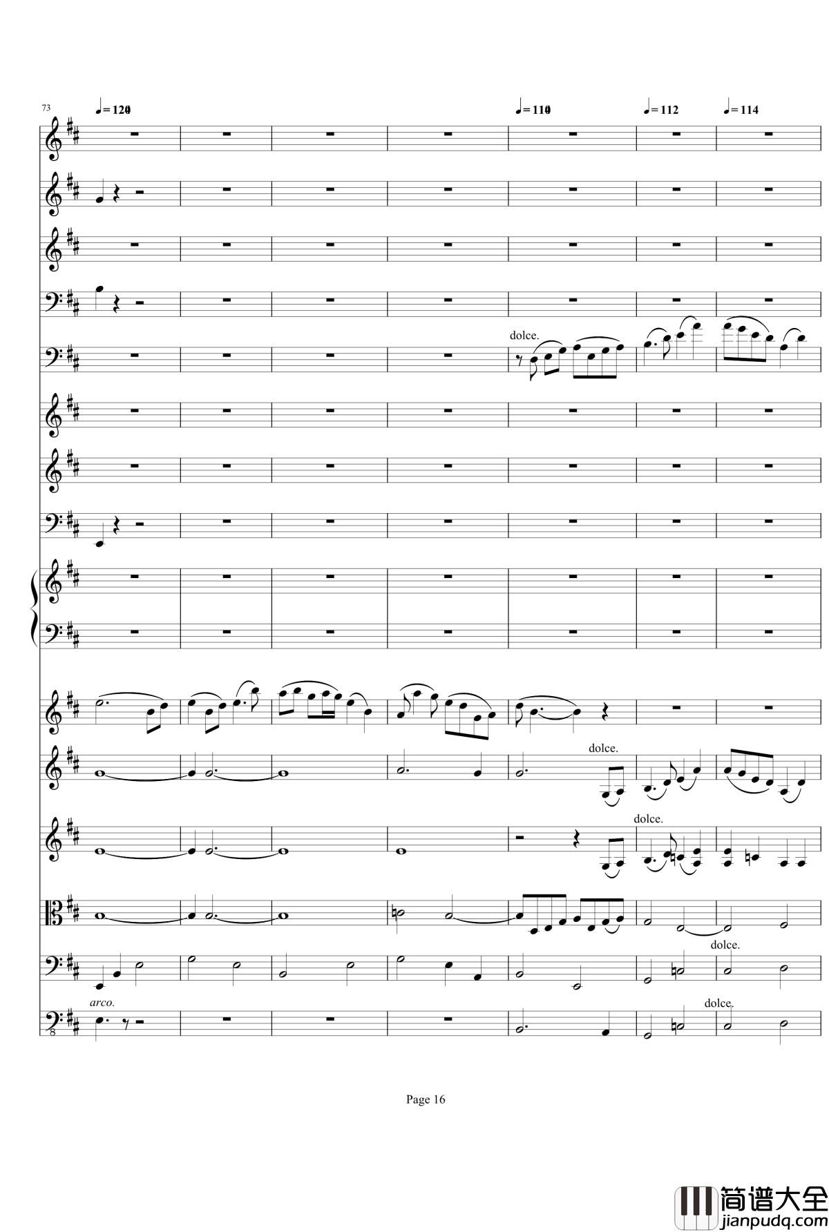 b小调小提琴协奏曲第三乐章钢琴谱_总谱_项道荣