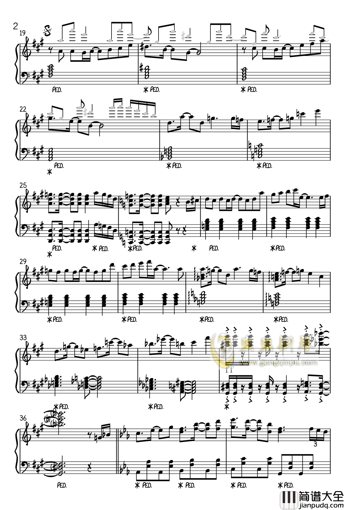 Parallel_Universe钢琴谱_逆動‧平行時空_Reverse‧__V.K