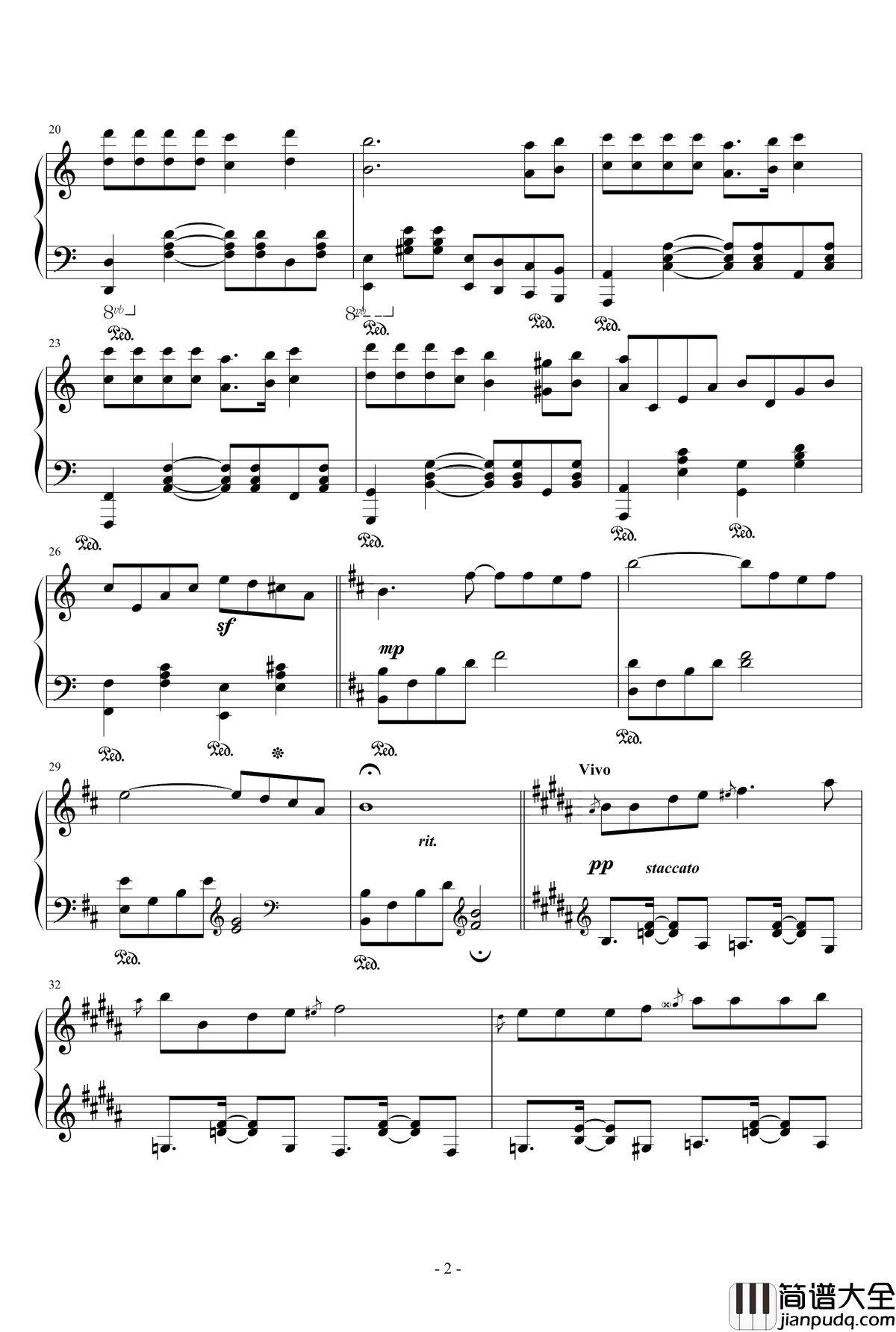 歌声与微笑钢琴谱_李谷一