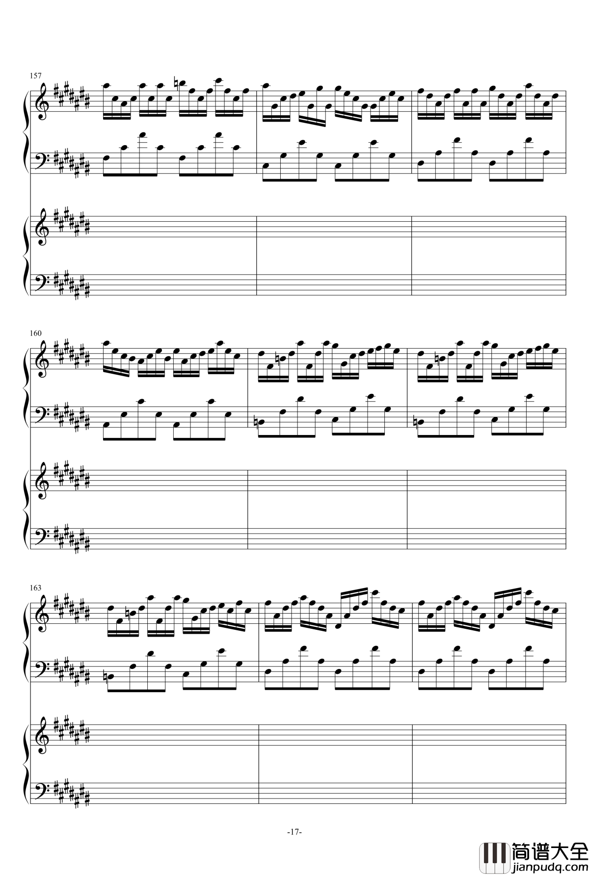 2135号组曲连弹钢琴谱_as2134