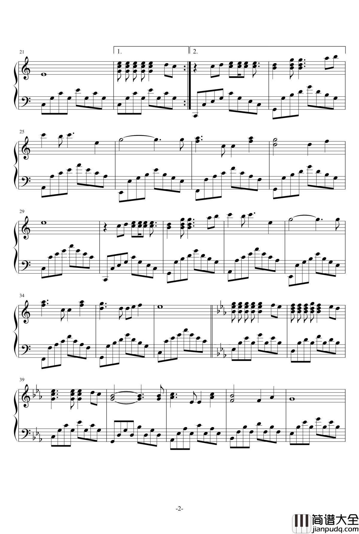 JUST钢琴谱_霍宇琛