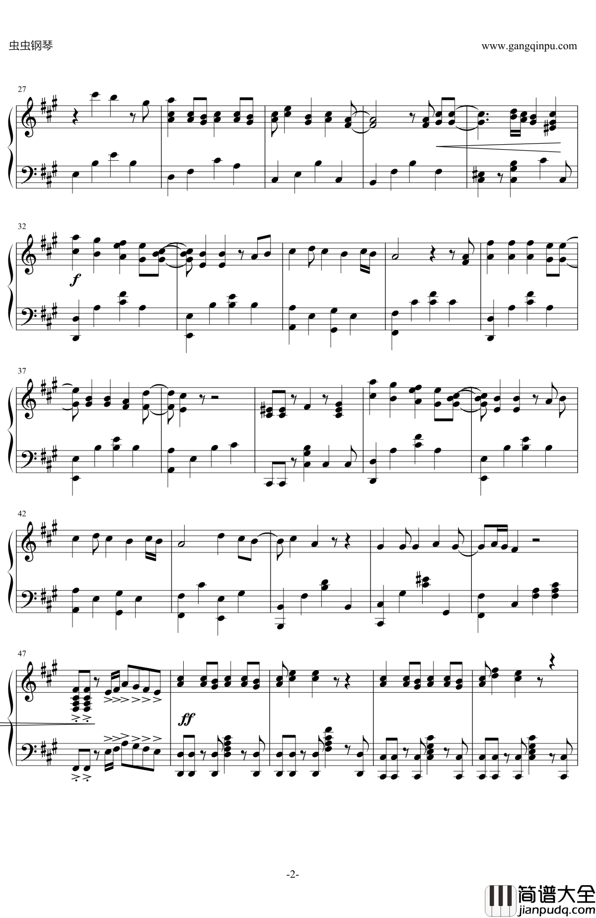 千年泪钢琴谱_Tank