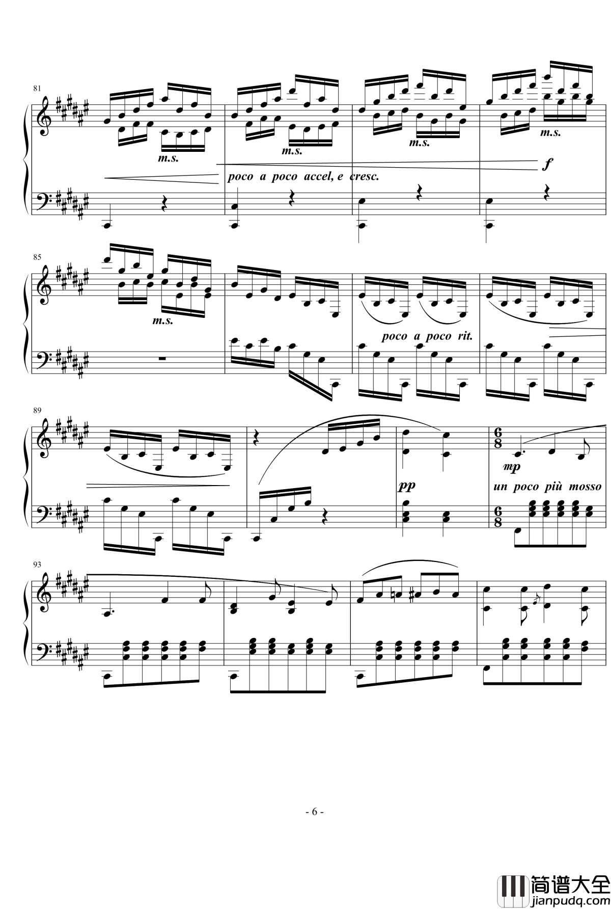 幻想曲钢琴谱_nyride