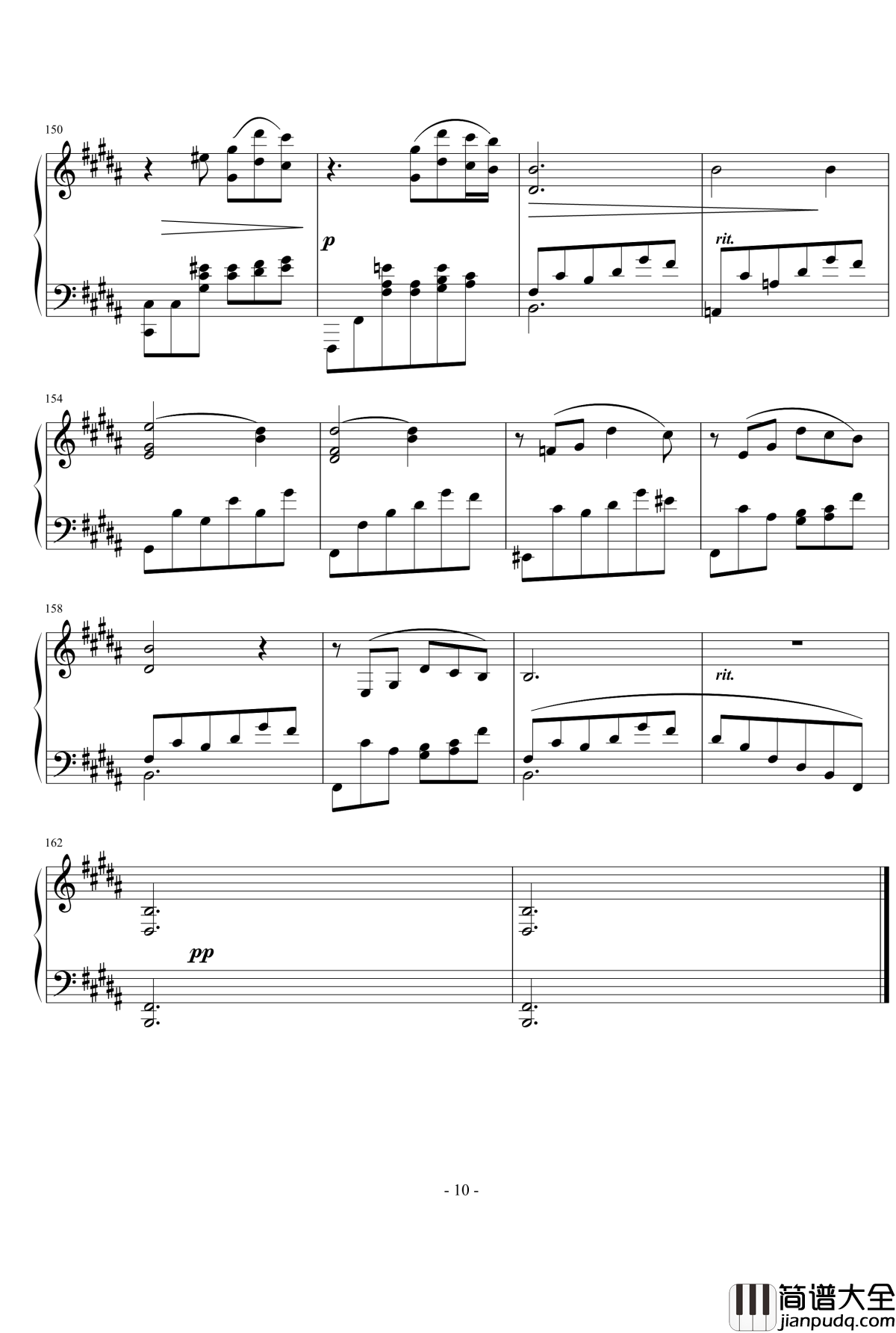 幻想曲钢琴谱_nyride