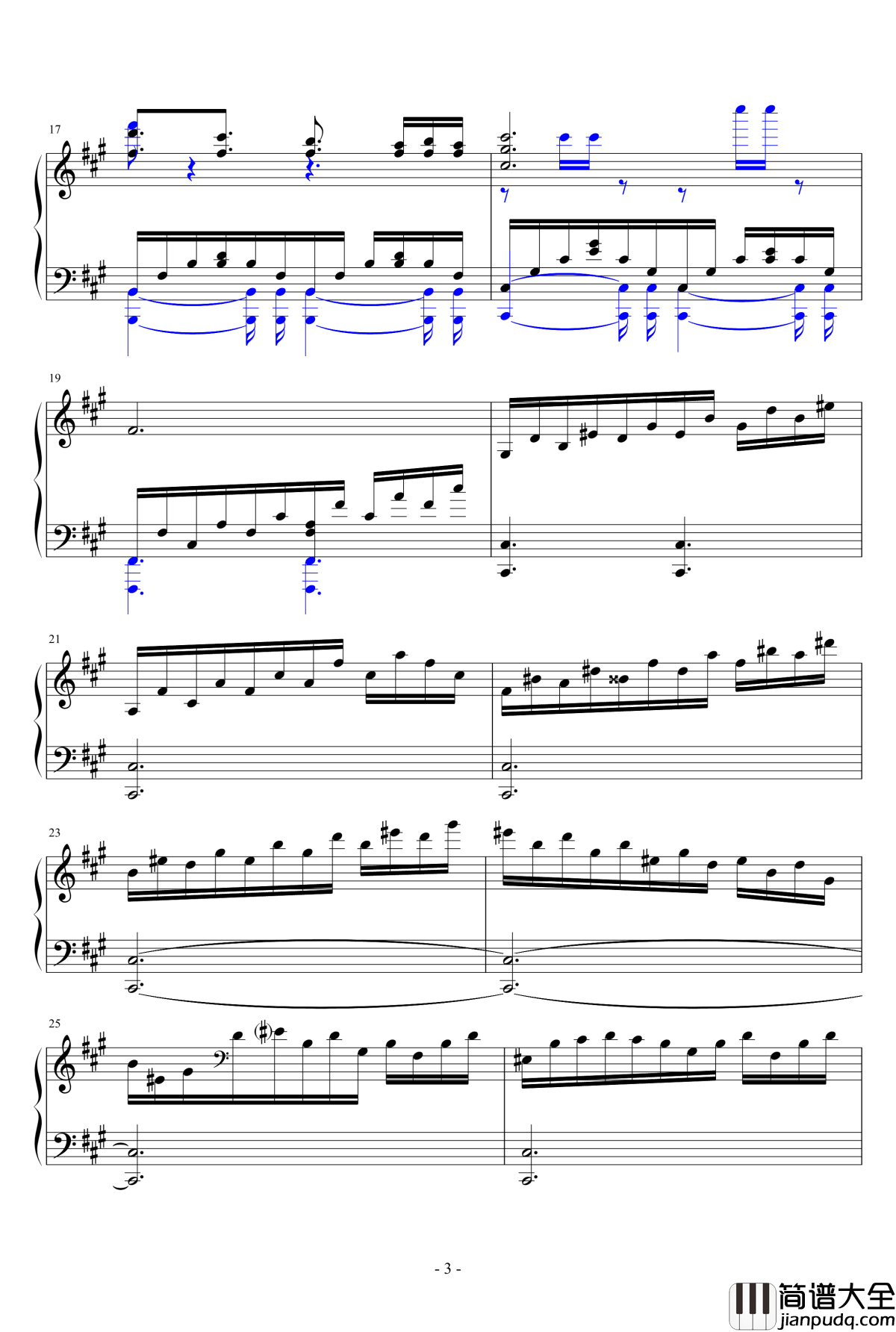 海之月钢琴谱_johnsonf1