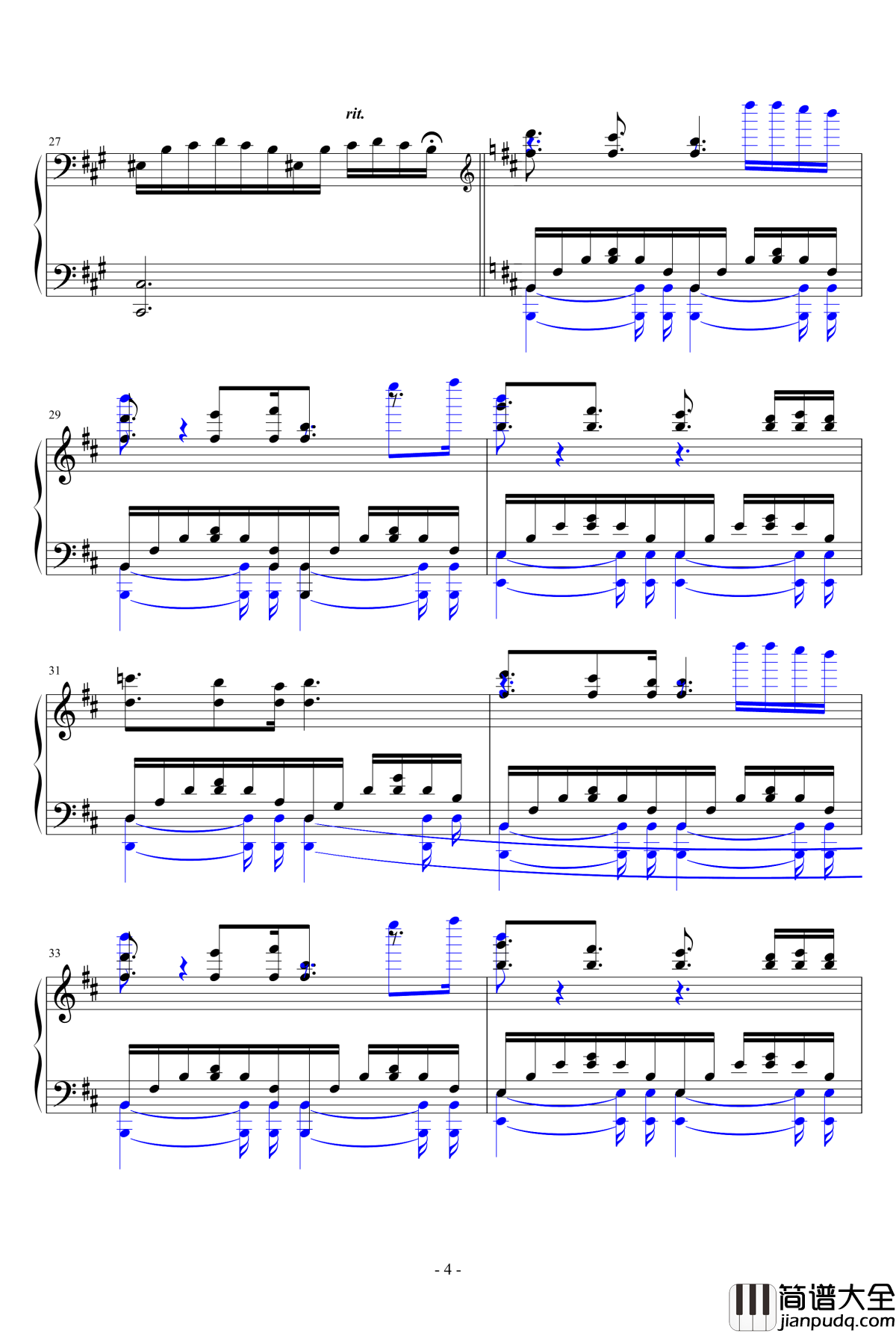 海之月钢琴谱_johnsonf1