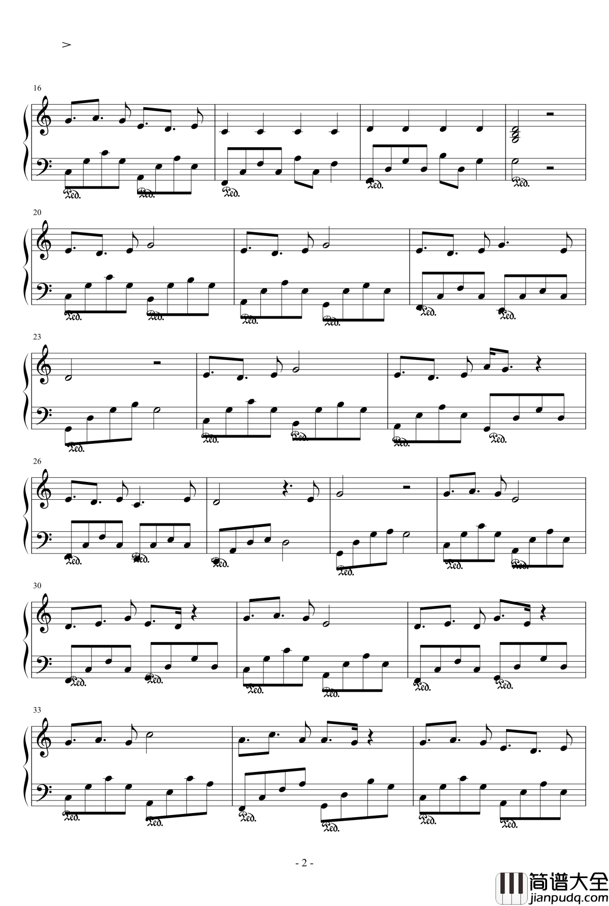 亲爱的睡吧钢琴谱_xx981945512