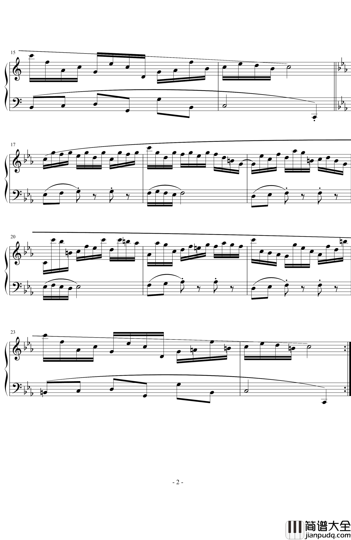 图样图森破钢琴谱_流行追梦人