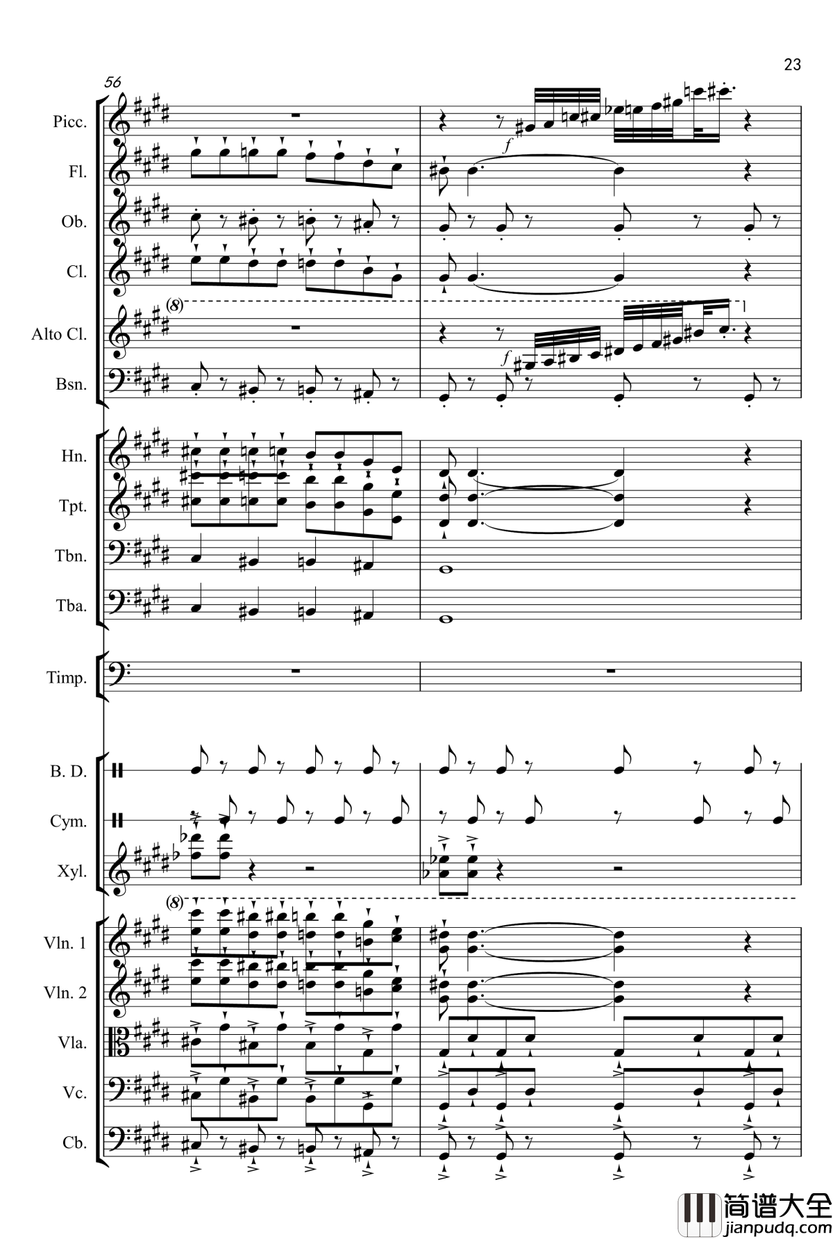 X进行曲钢琴谱_韩铭佑