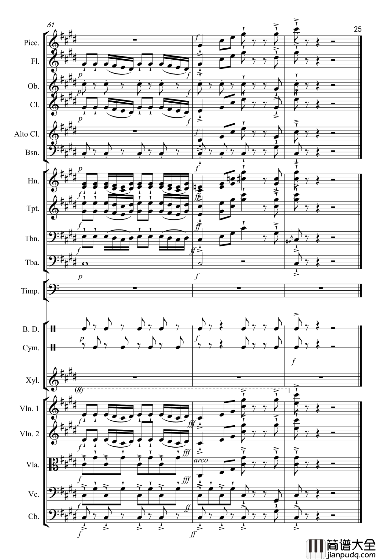 X进行曲钢琴谱_韩铭佑