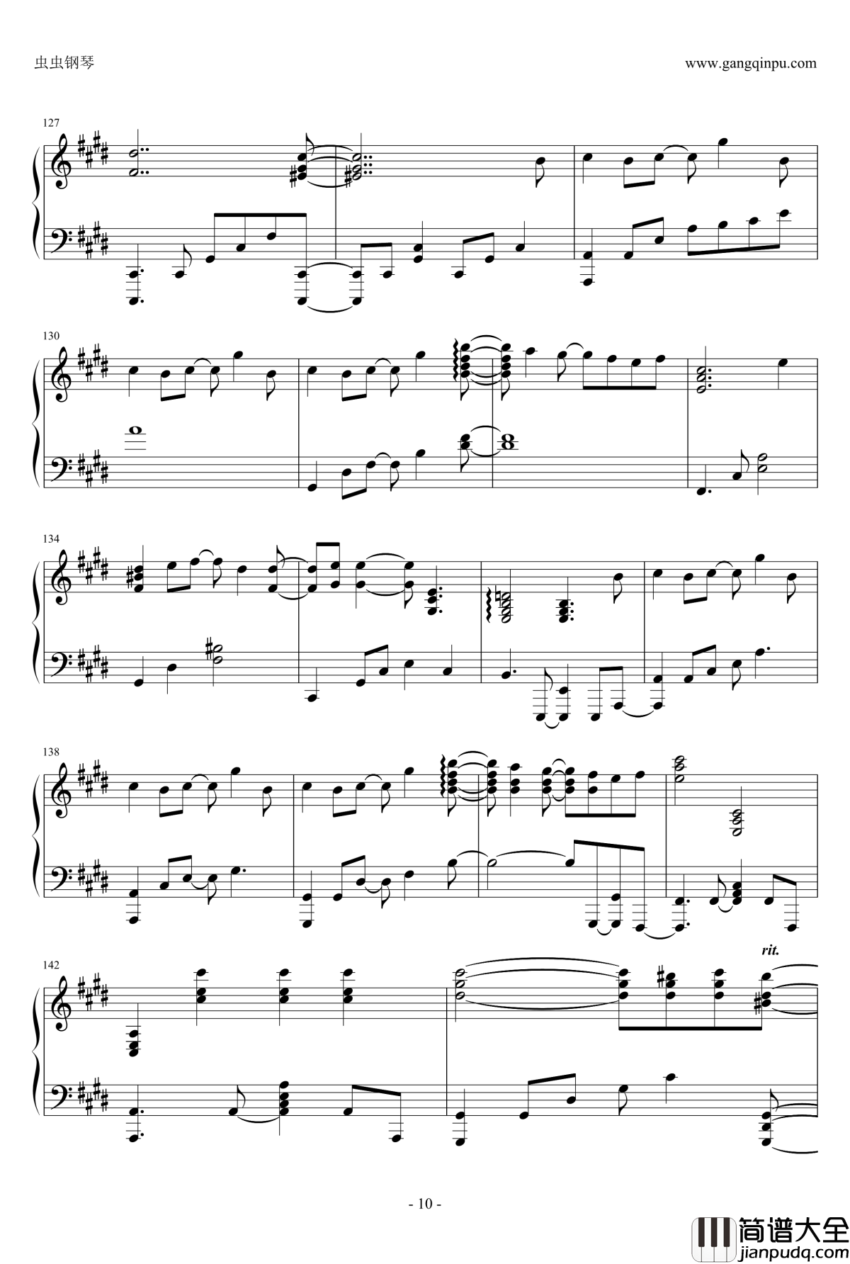 God_knows钢琴谱_触手猴