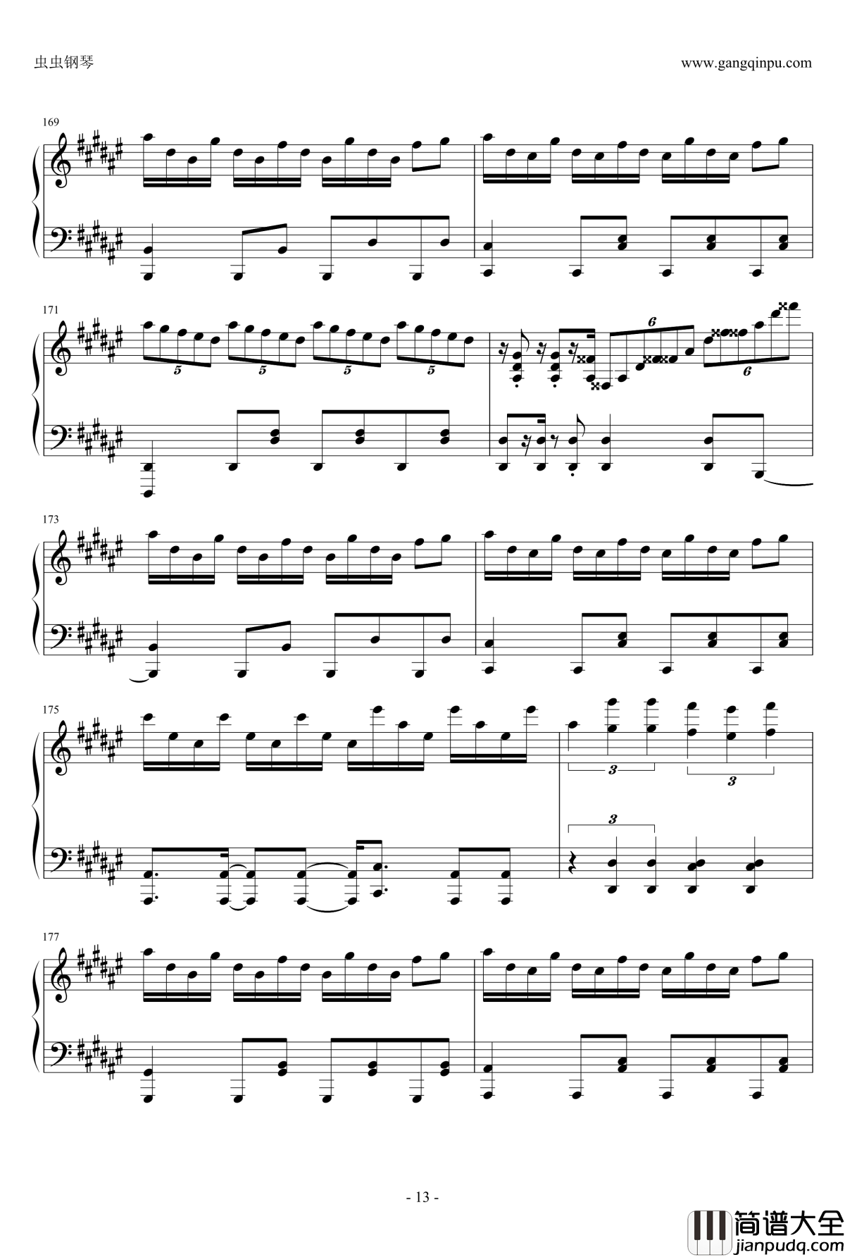 God_knows钢琴谱_触手猴