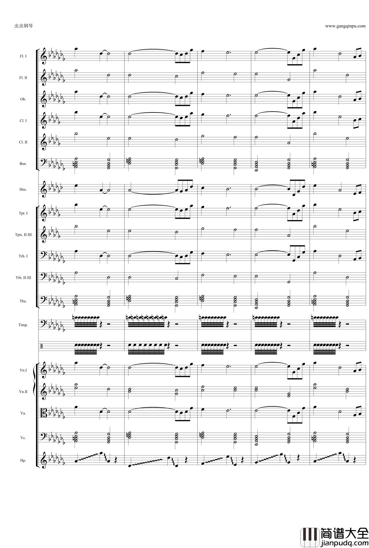 大航海时代4片头曲钢琴谱_大航海时代