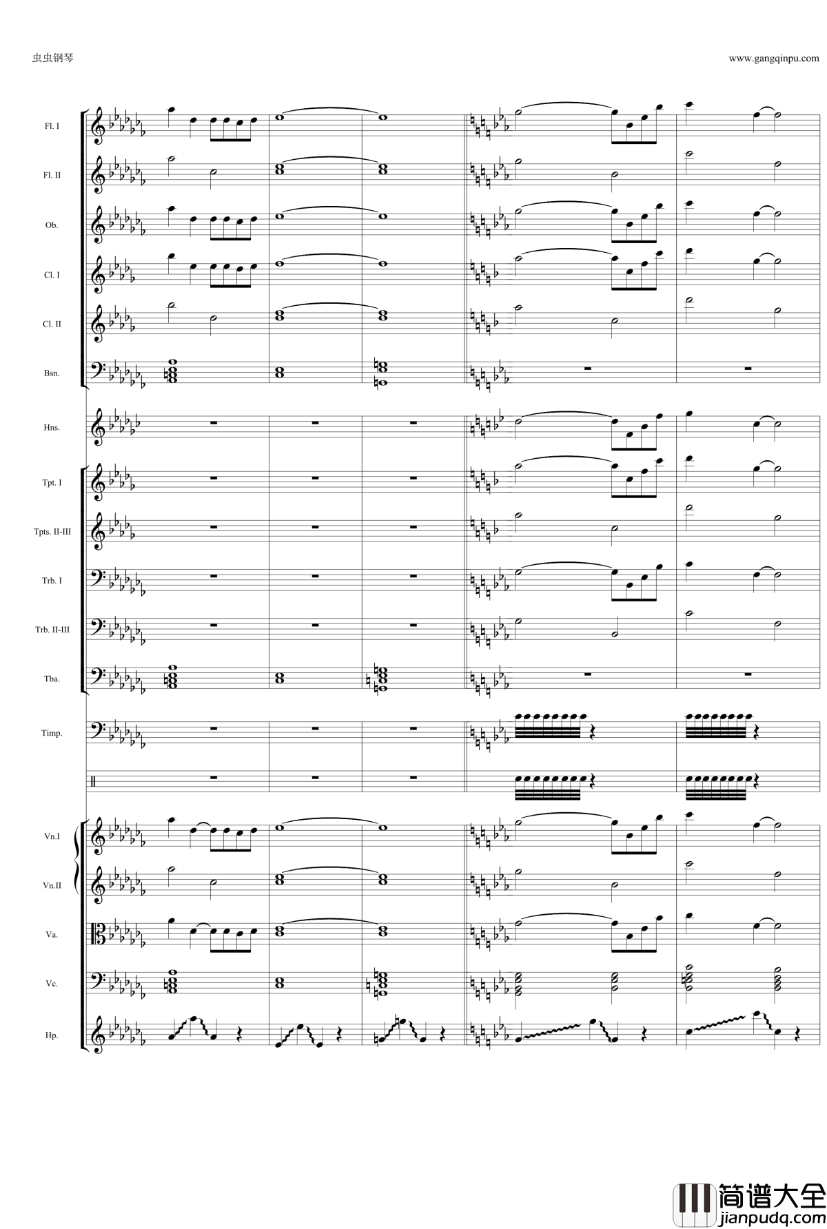 大航海时代4片头曲钢琴谱_大航海时代