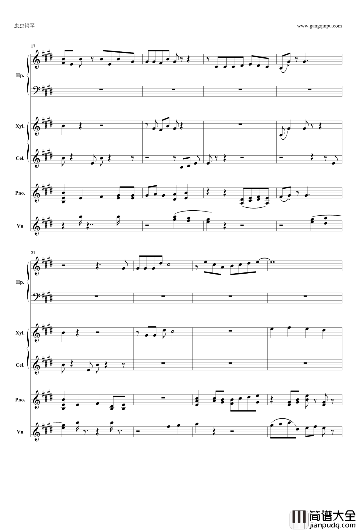 小星星mix钢琴谱_莫扎特