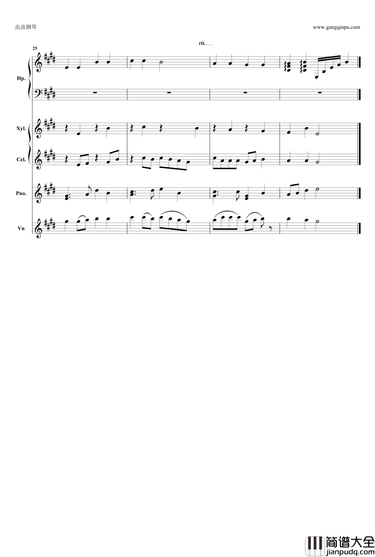 小星星mix钢琴谱_莫扎特