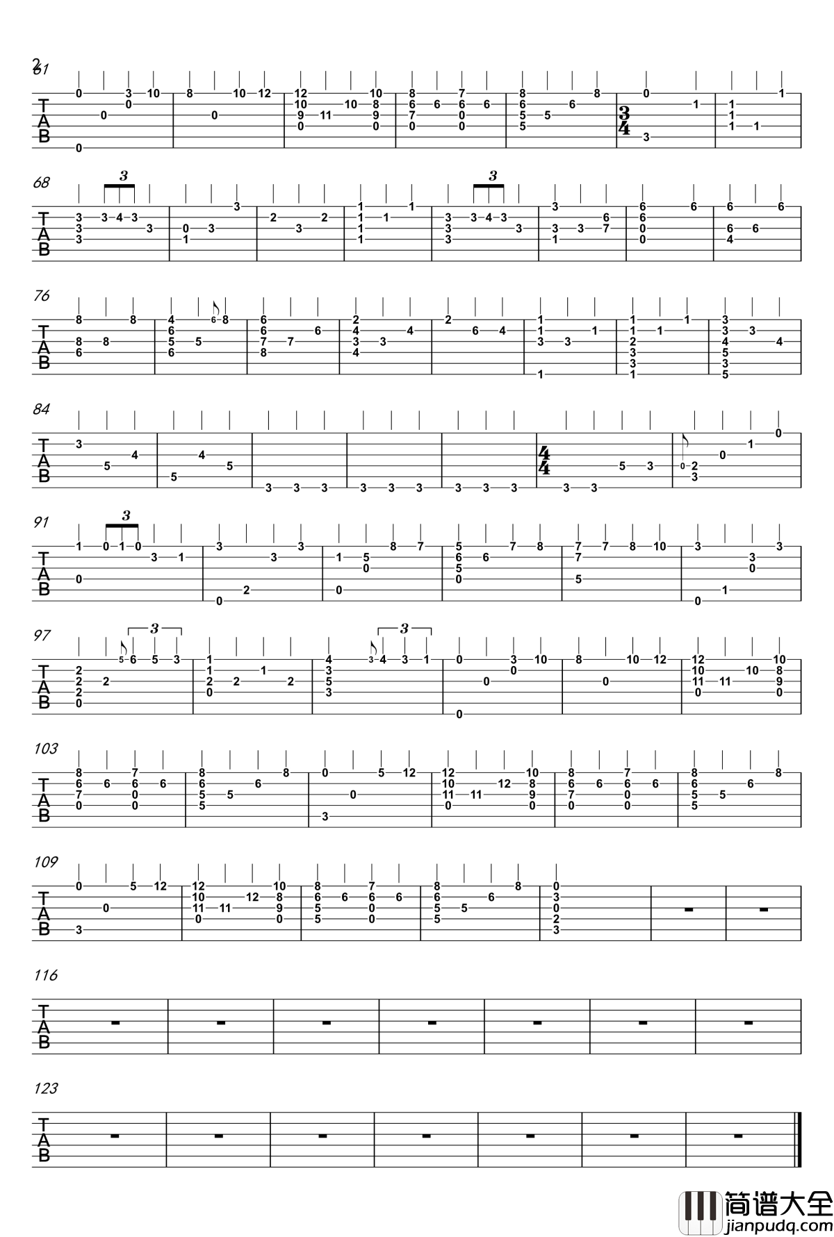 Goodbye,Riverain_Flowers钢琴谱_原创_GEO吴欣舟