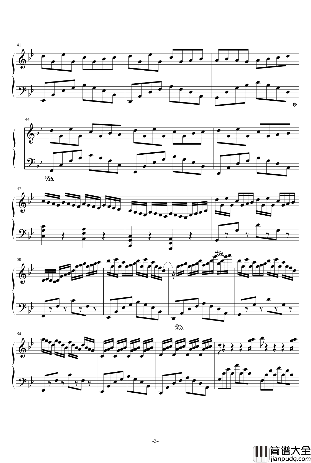 波雅汉库克钢琴谱_海贼王