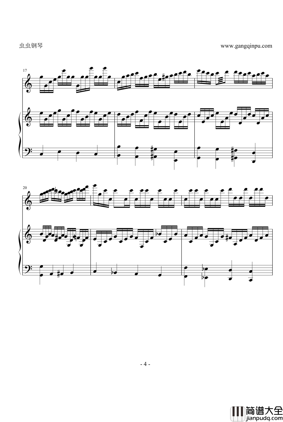 Study_for_Three_Hands钢琴谱_海上钢琴师