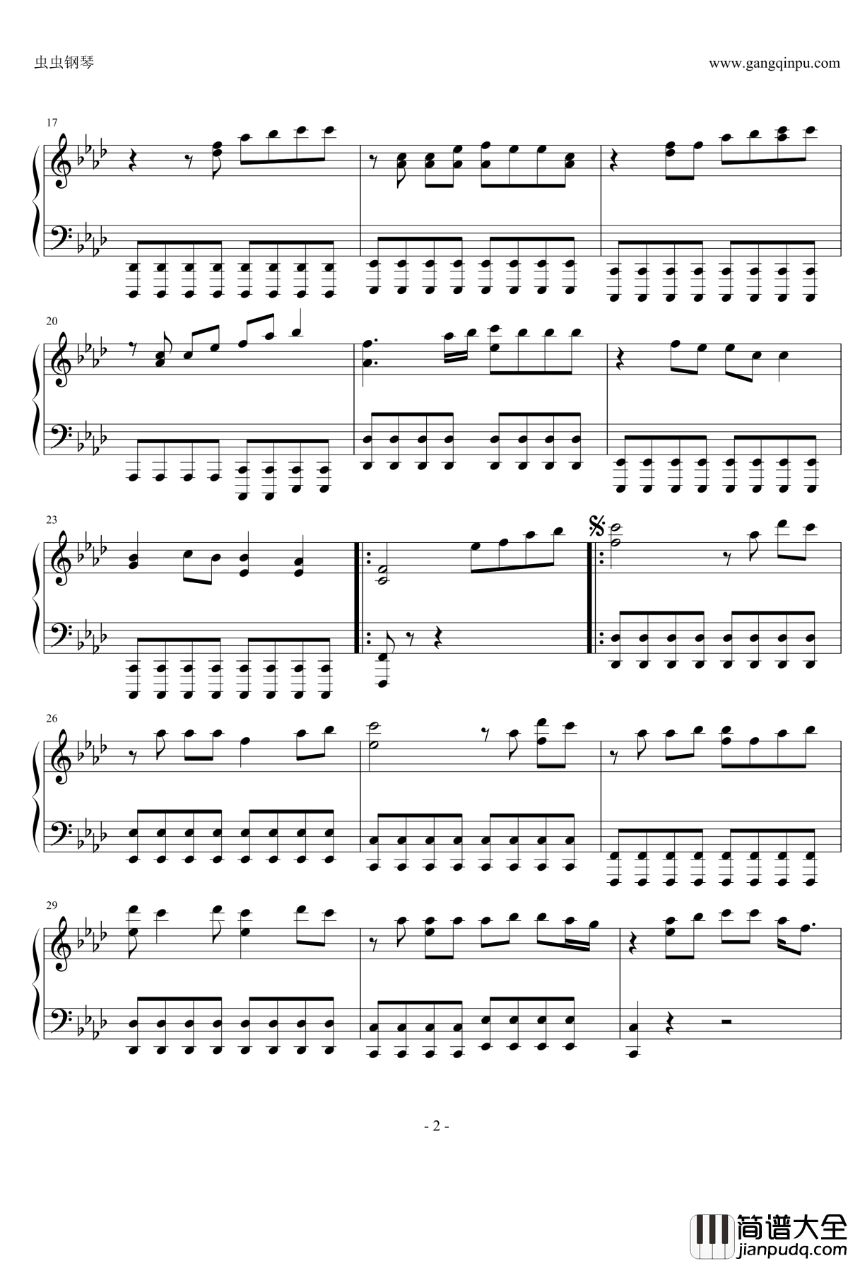 彩色的黑钢琴谱_吉克隽逸