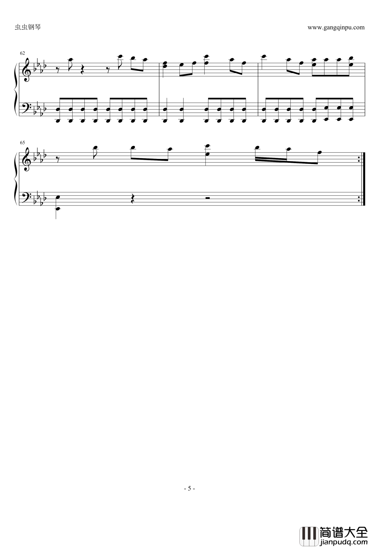 彩色的黑钢琴谱_吉克隽逸