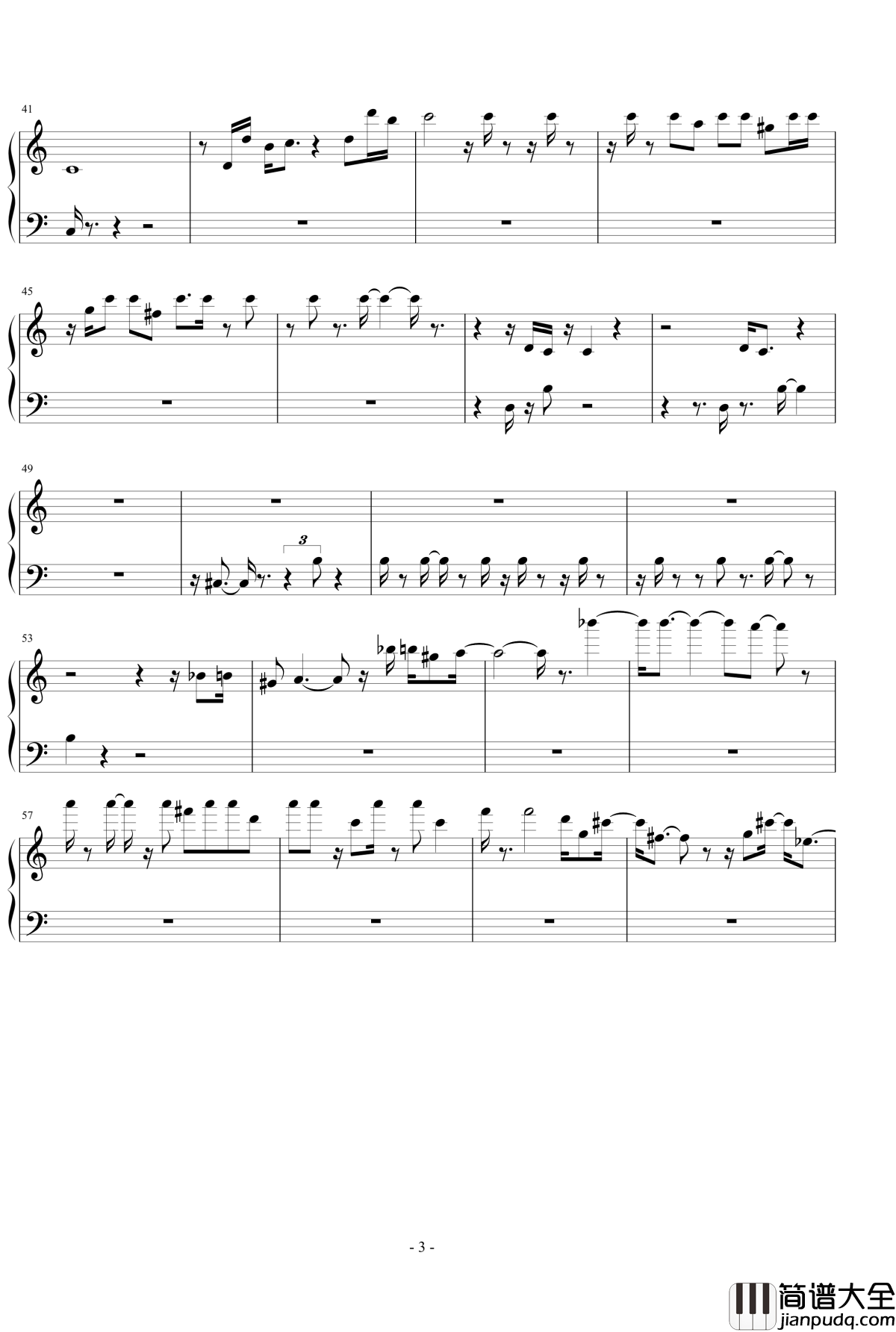 晚林帆影钢琴谱_eggming