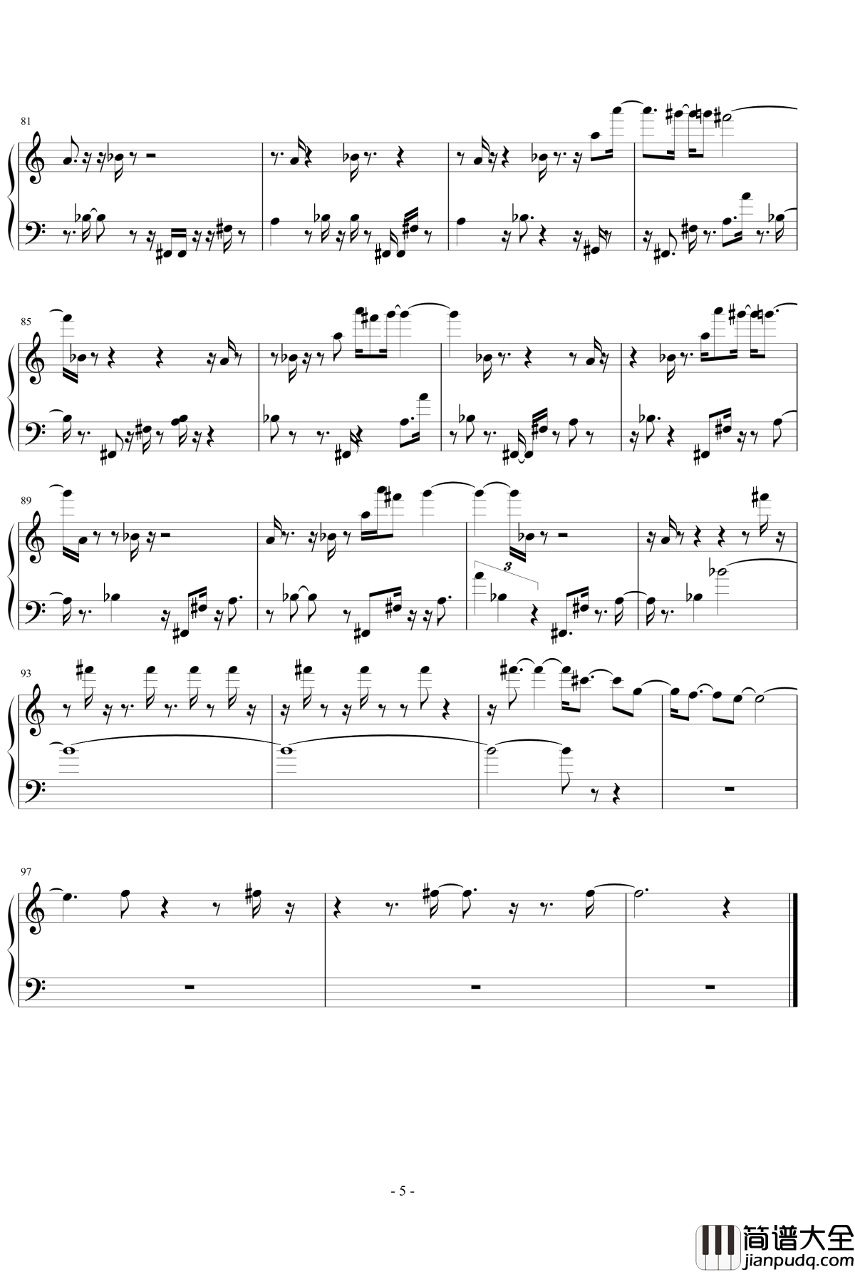 晚林帆影钢琴谱_eggming