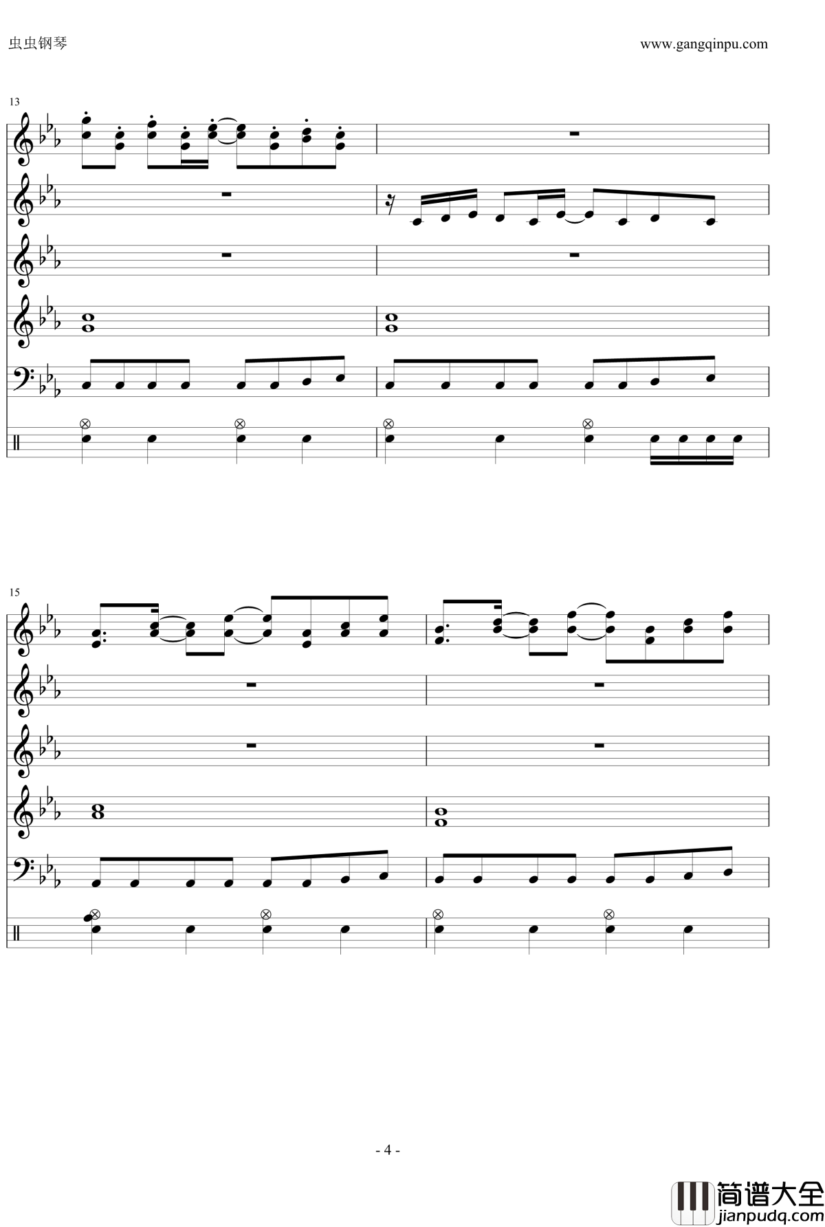 恶魔城自制BGM钢琴谱_恶魔城