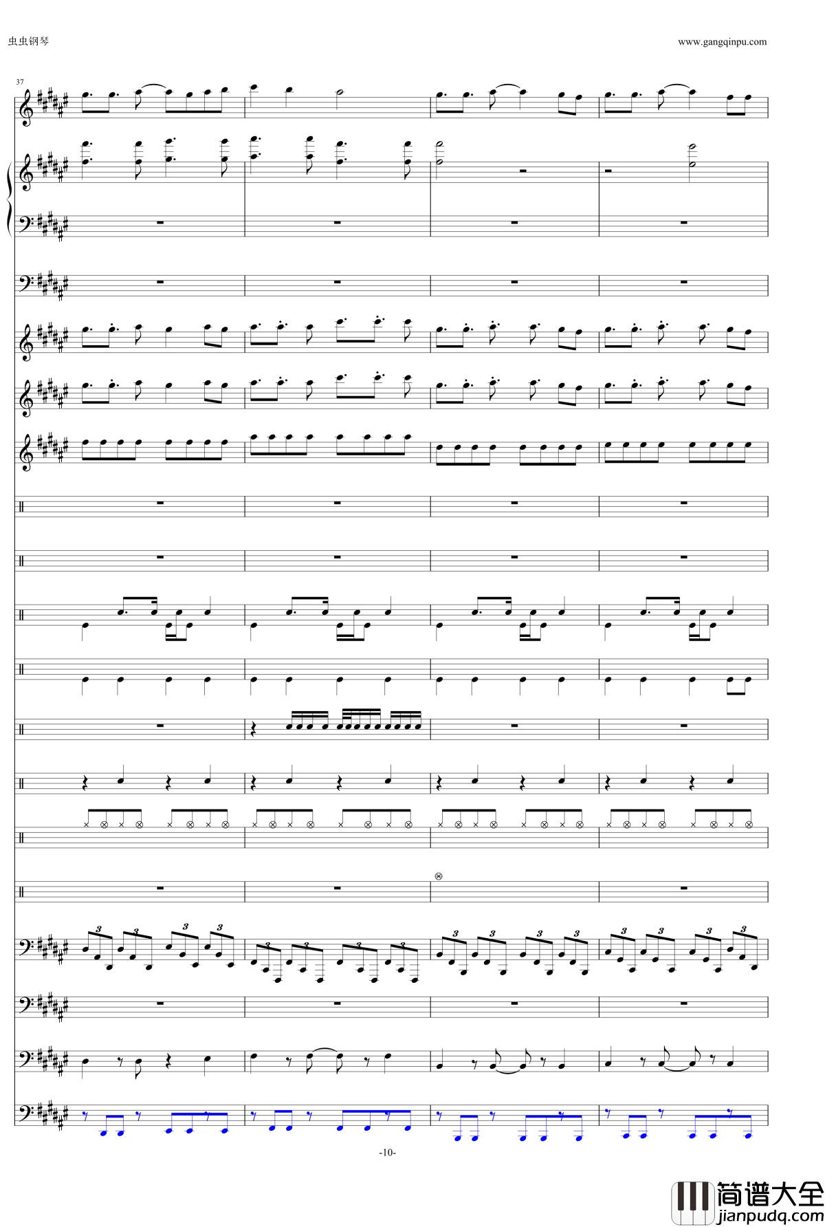 eternal_reality钢琴谱_fripSide