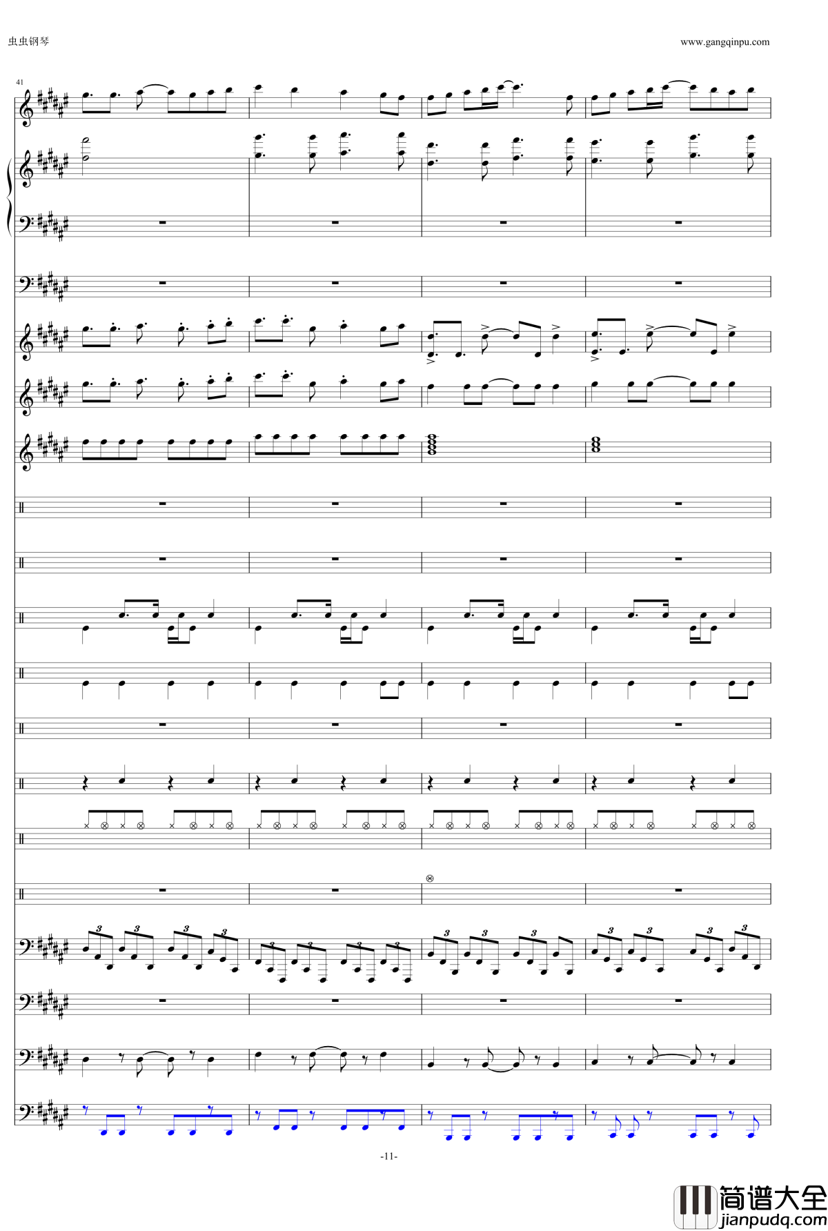 eternal_reality钢琴谱_fripSide