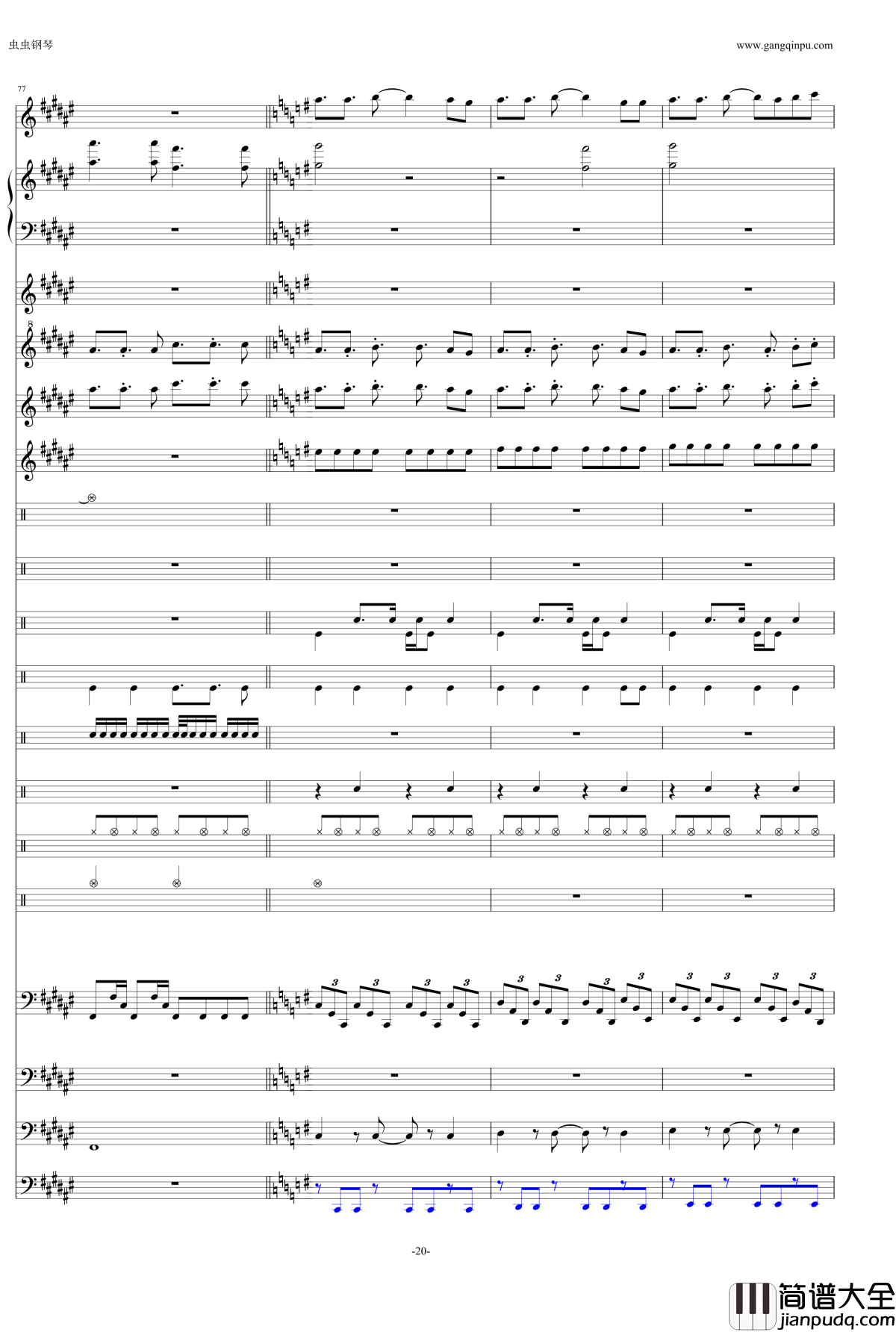 eternal_reality钢琴谱_fripSide