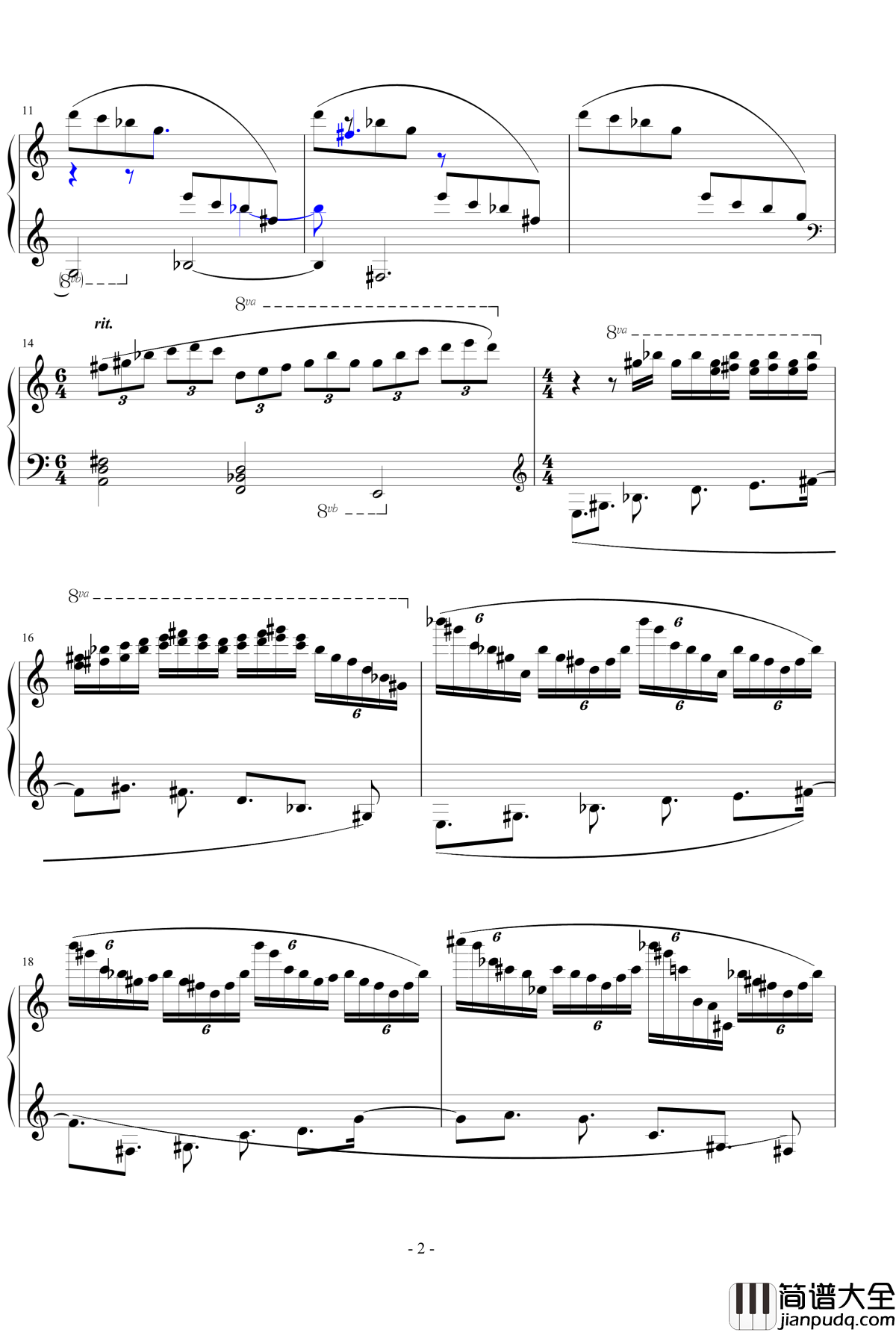 雾里山妖钢琴谱_庸才