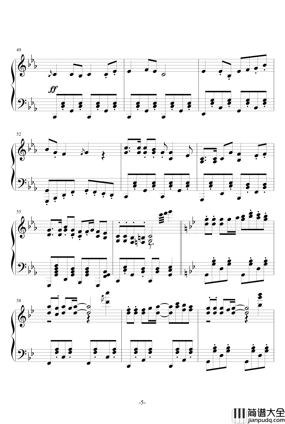 最炫小苹果钢琴谱_宋翊梵