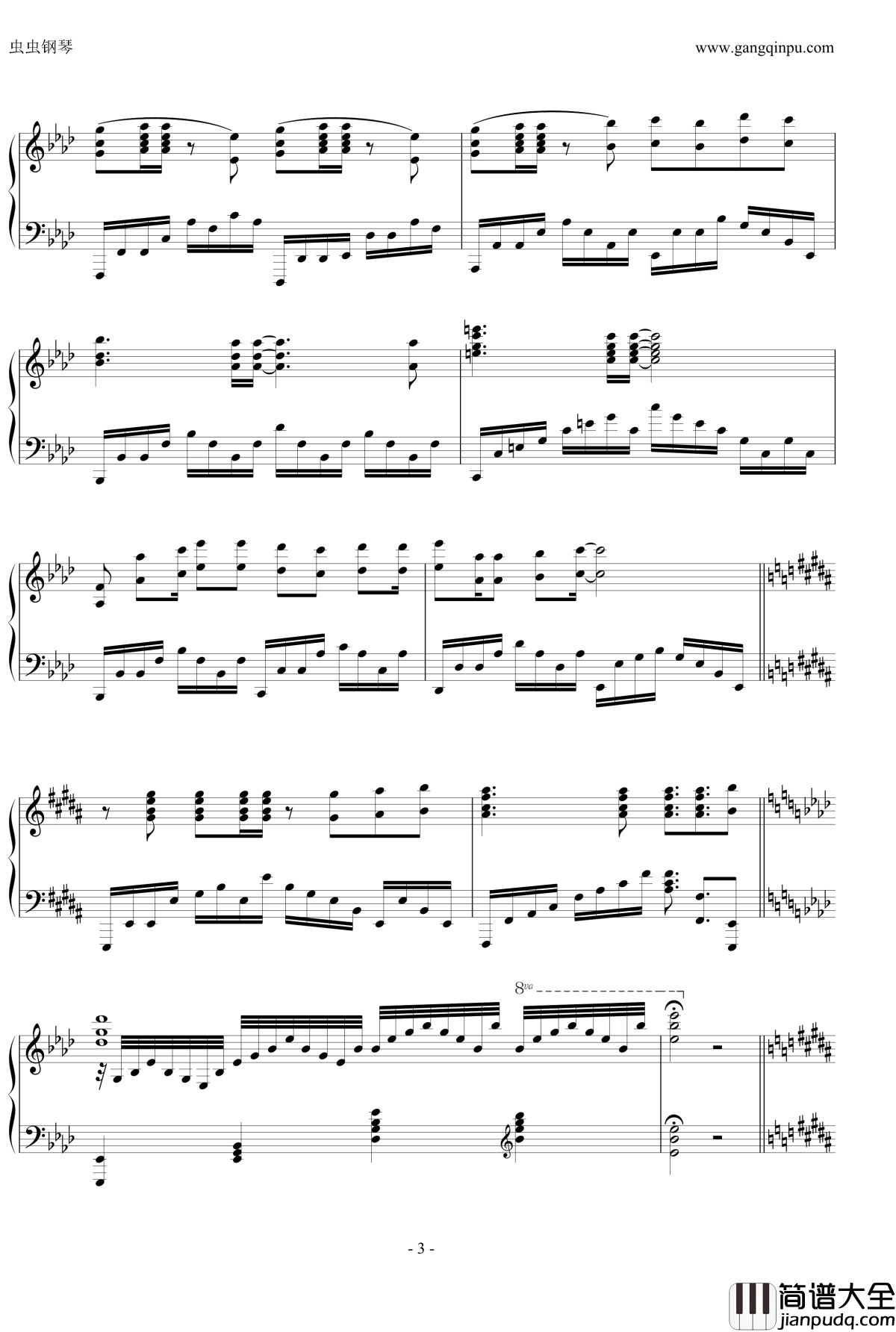 ideal_white钢琴谱_Fate_Stay_night_UBW_OP