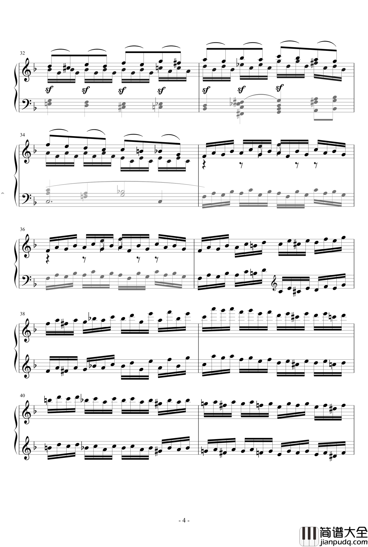 克列门蒂练习曲No.13钢琴谱_克来门蒂