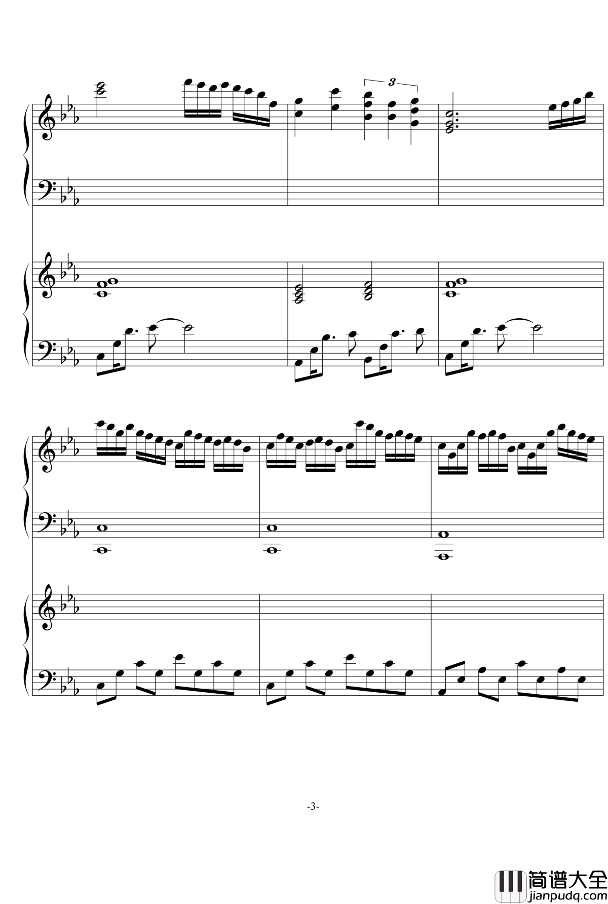 悲伤の日暮记忆钢琴谱_as2134