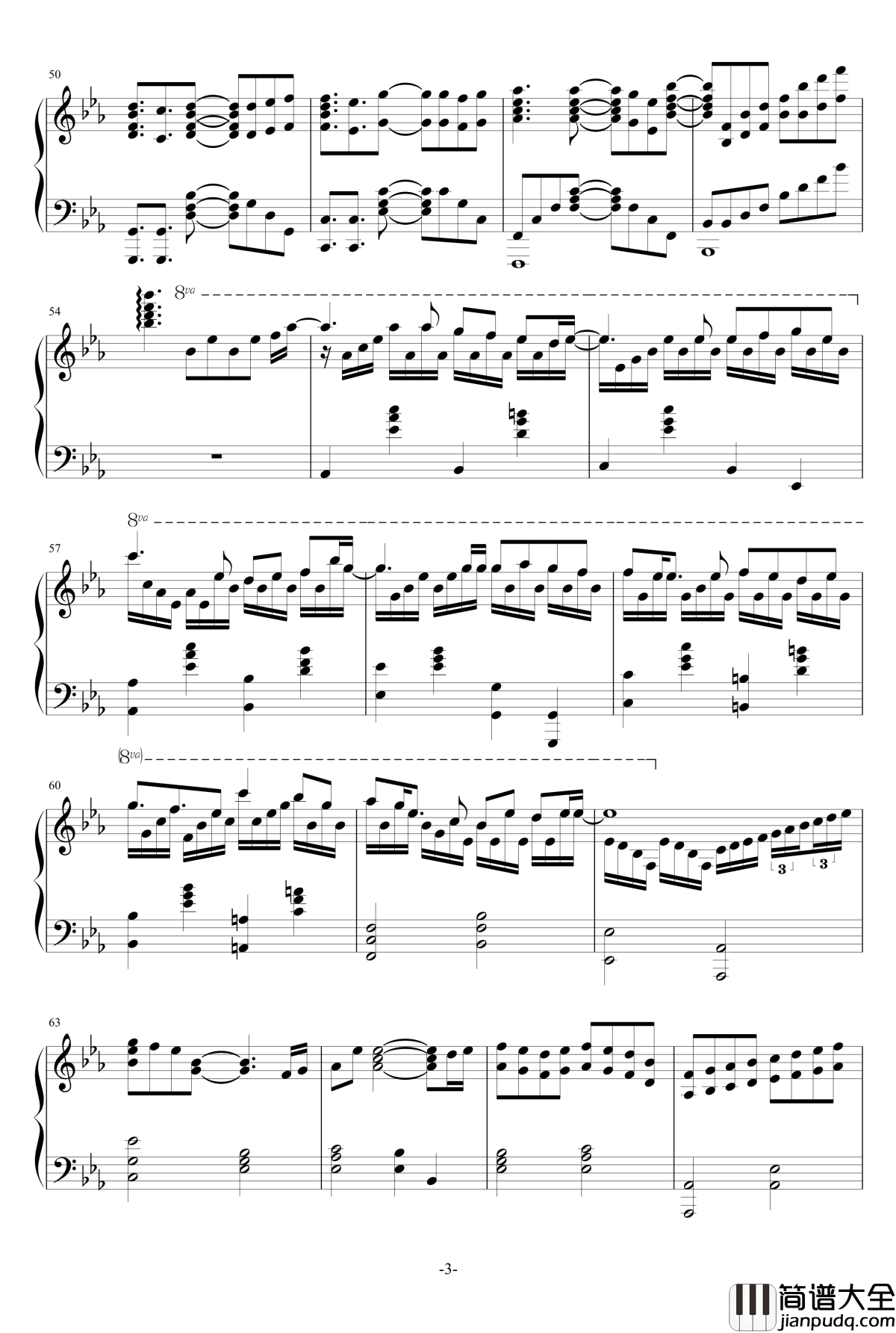 AKB0048_Next_Stage_ED钢琴谱_将泪水献给你_Kono_Namida_wo_Kimi_ni_Sasagu_この涙を君に_完整版_Full_ver