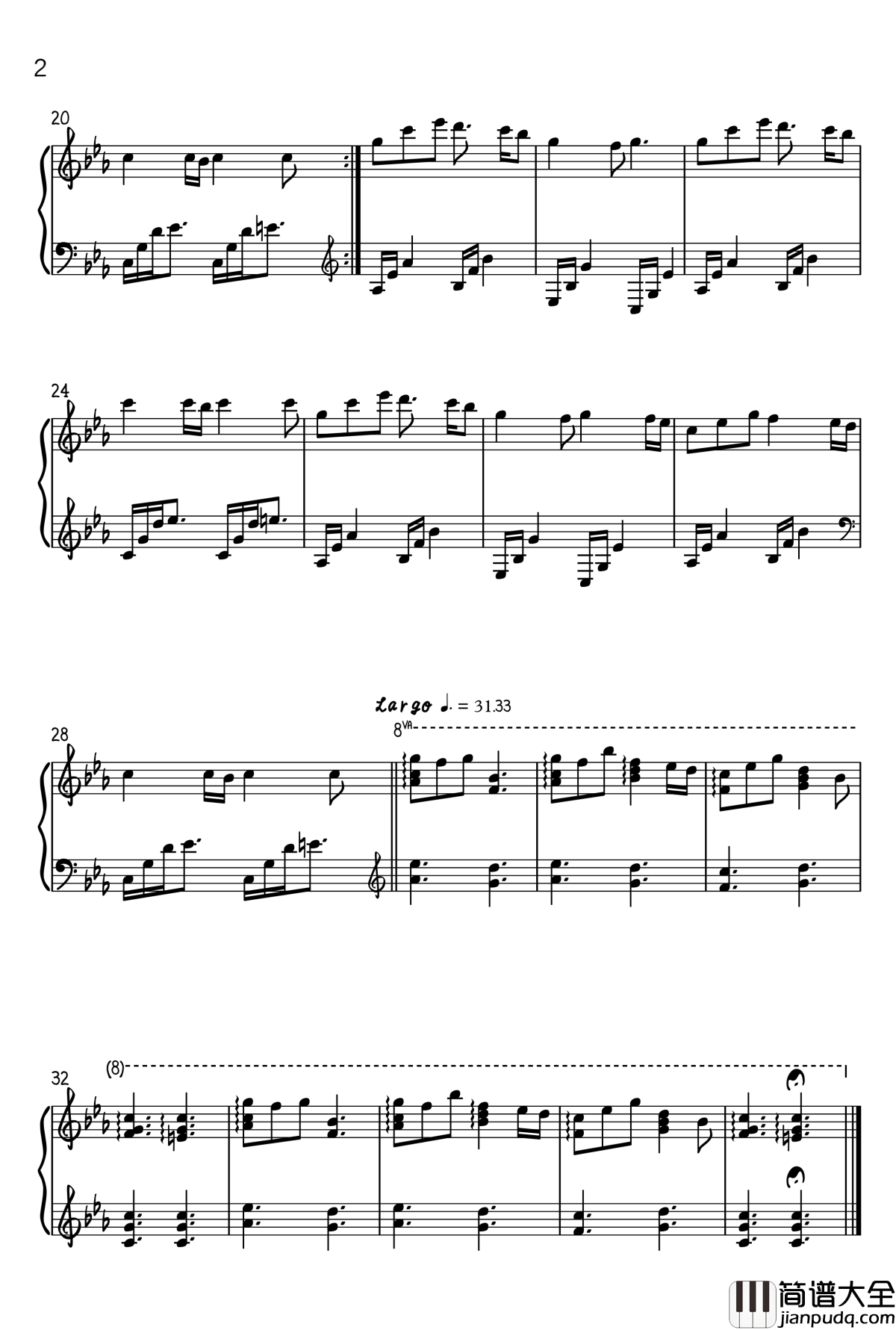 The_Night_A_Moonlight_Casts_On钢琴谱_JULY