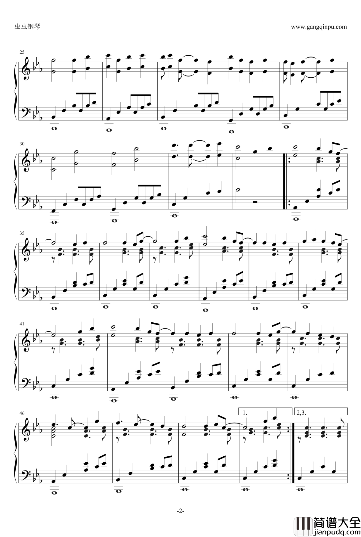 An_Evening_Calm钢琴谱_fripSide