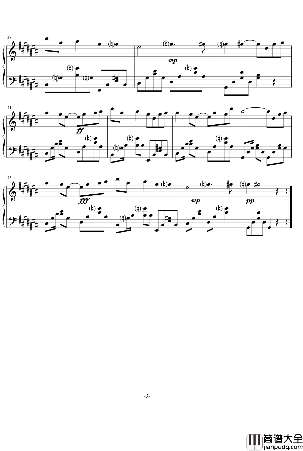 我爱李淑媛钢琴谱_郑州师范学院