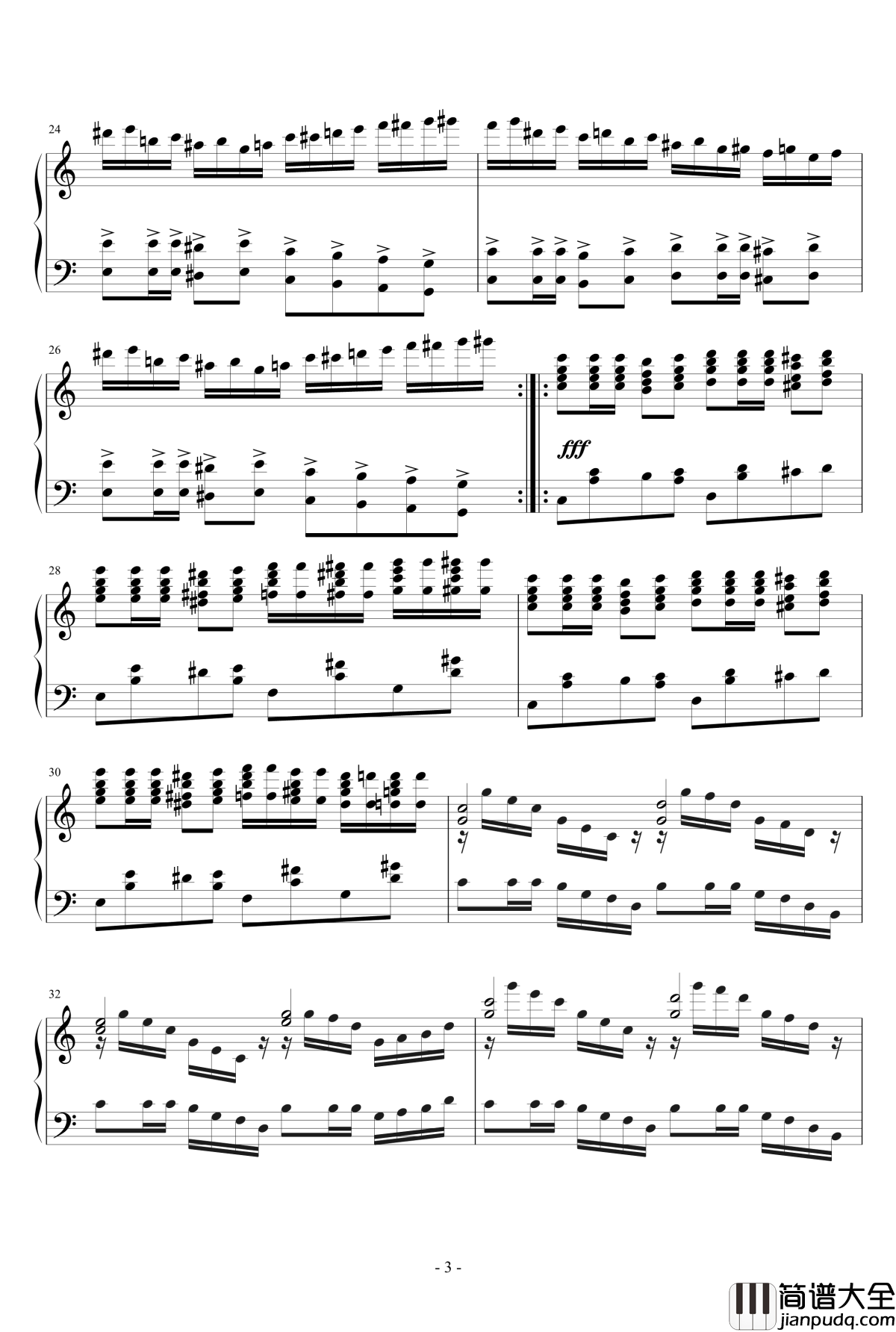 C大调进行曲钢琴谱_COMICKER