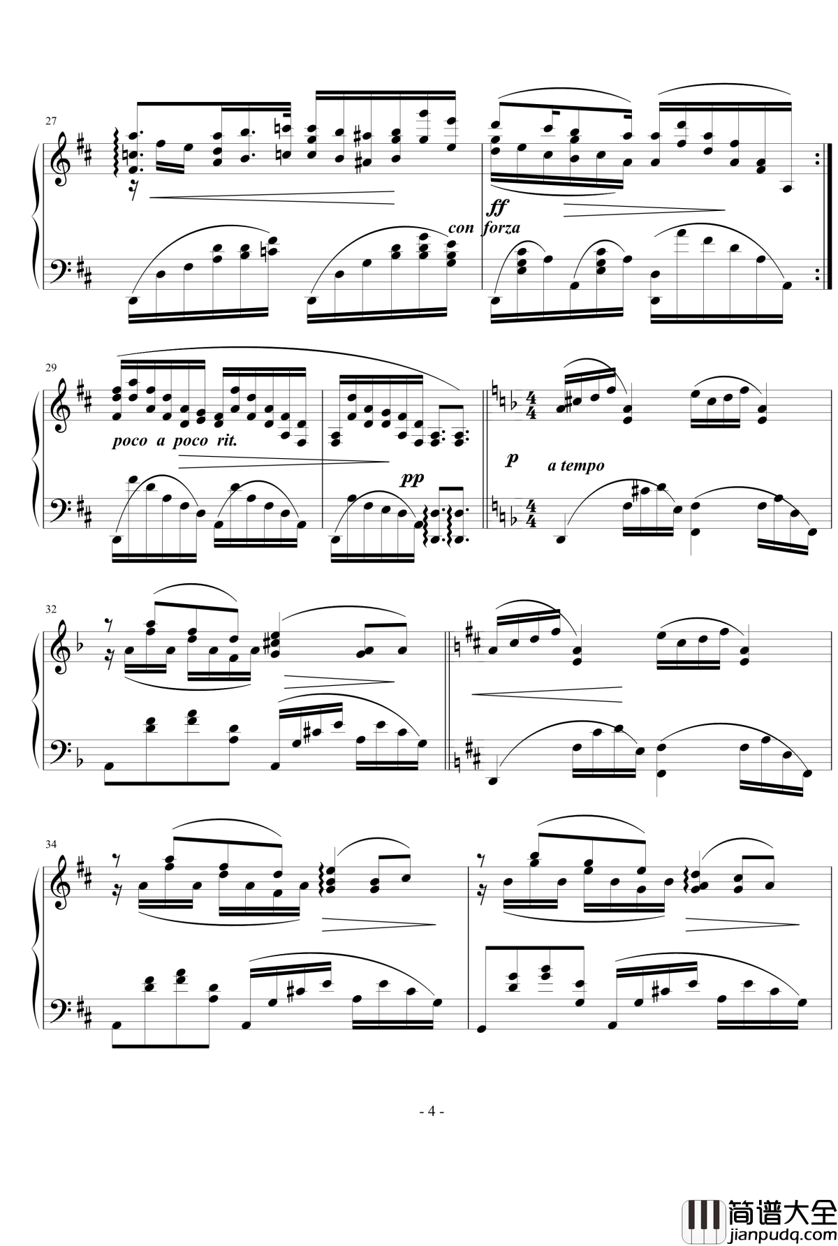 随想曲5钢琴谱_nyride