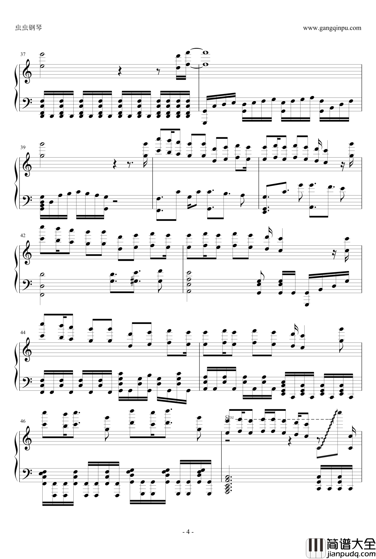 My_Dearest钢琴谱_ENE_罪恶王冠OP