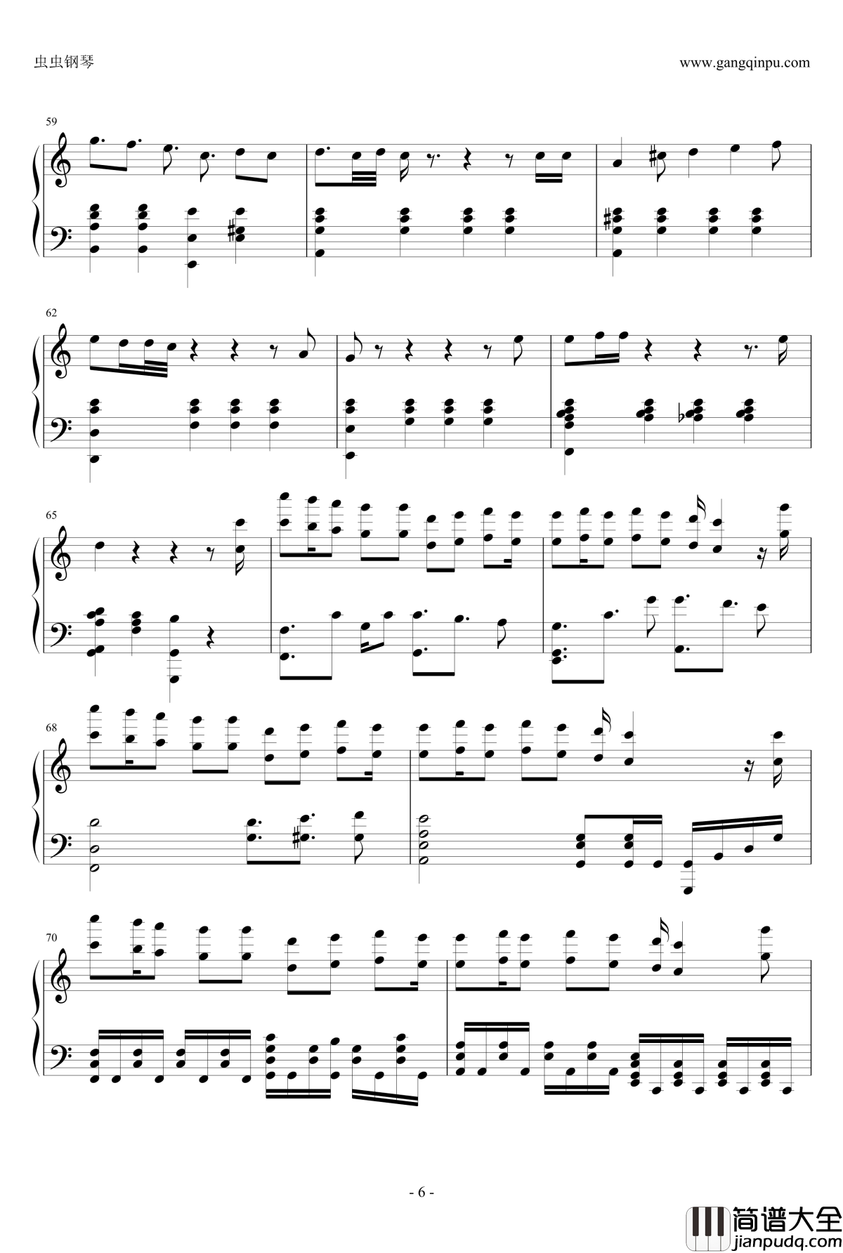 My_Dearest钢琴谱_ENE_罪恶王冠OP