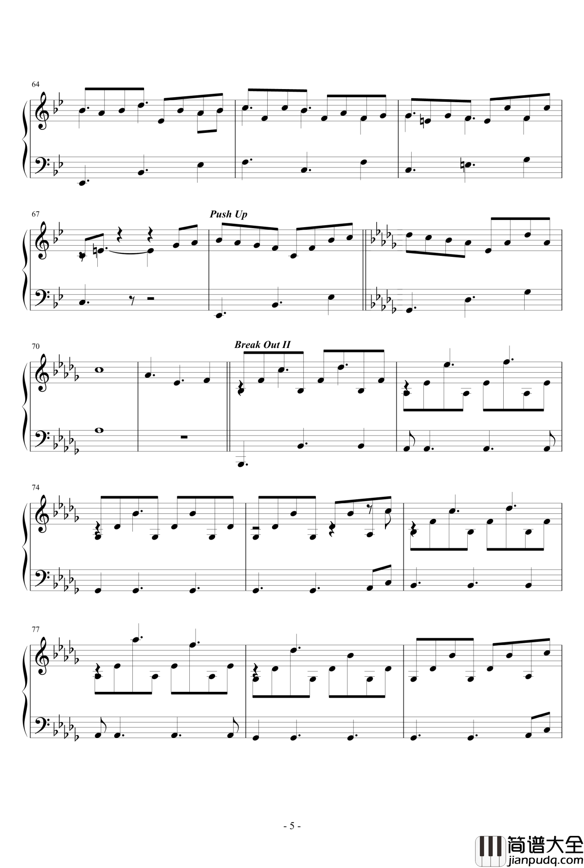 冻结钢琴谱_Freeze_lcx64579