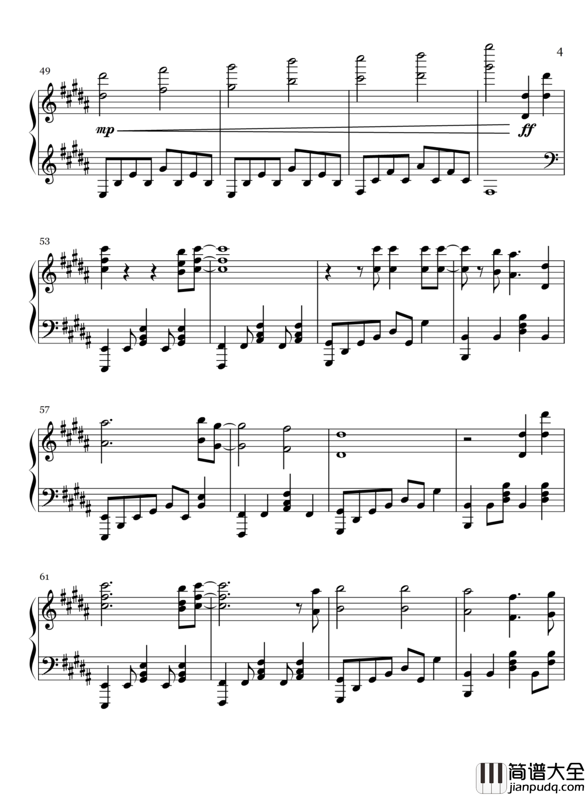 Glassy_Sky钢琴谱_东京喰种第二季OST_金木研