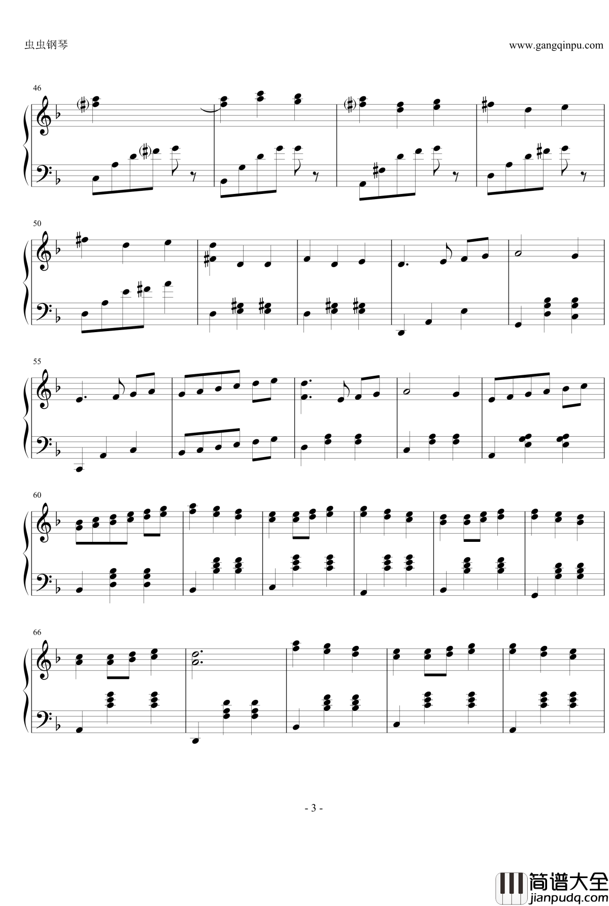 waltz钢琴谱_明日的娜嘉