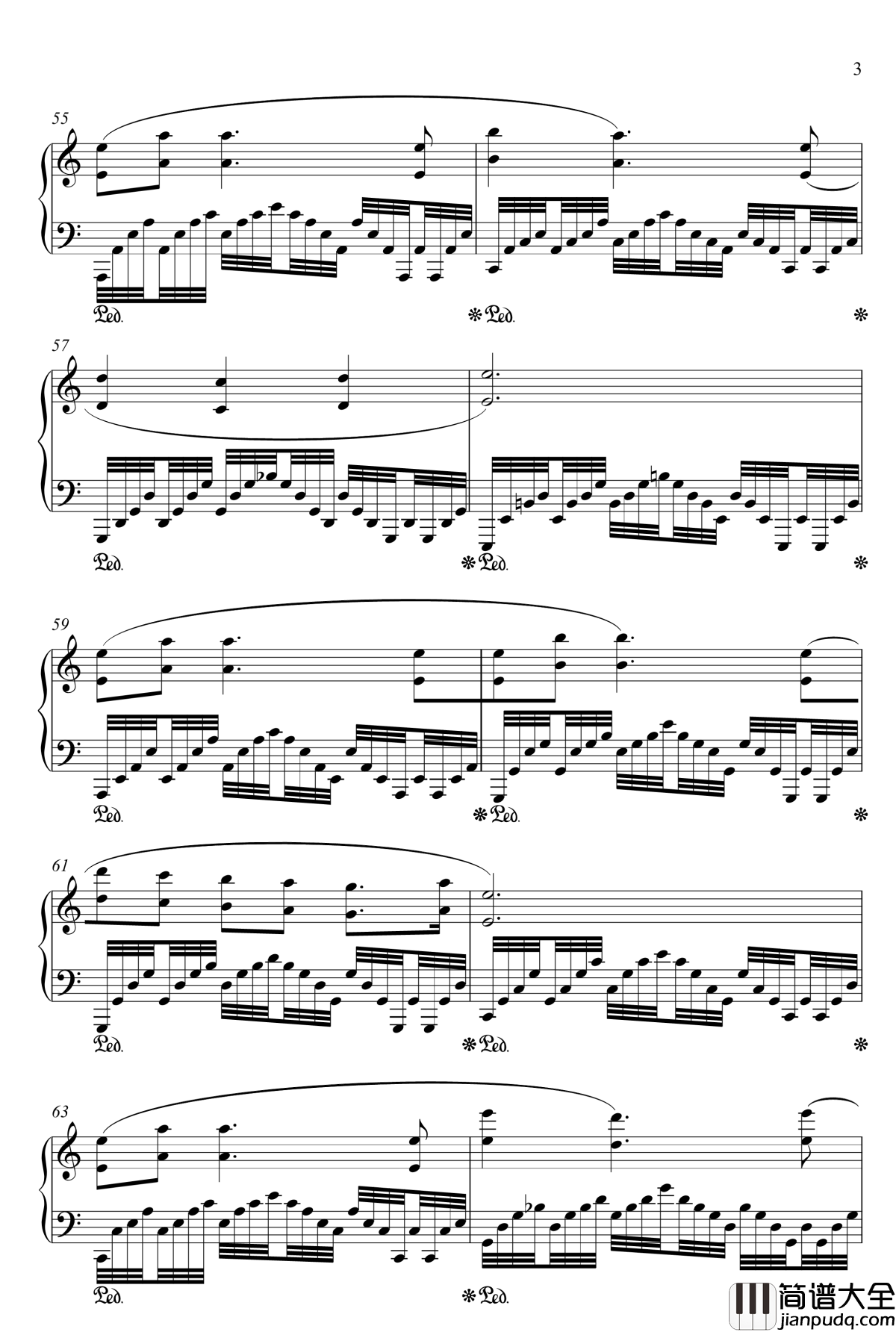 相思钢琴谱_作废_西游记后传