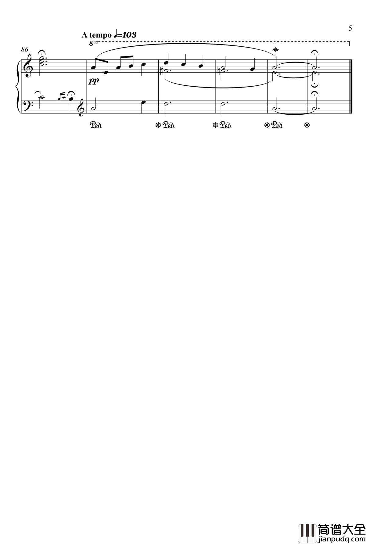 相思钢琴谱_作废_西游记后传